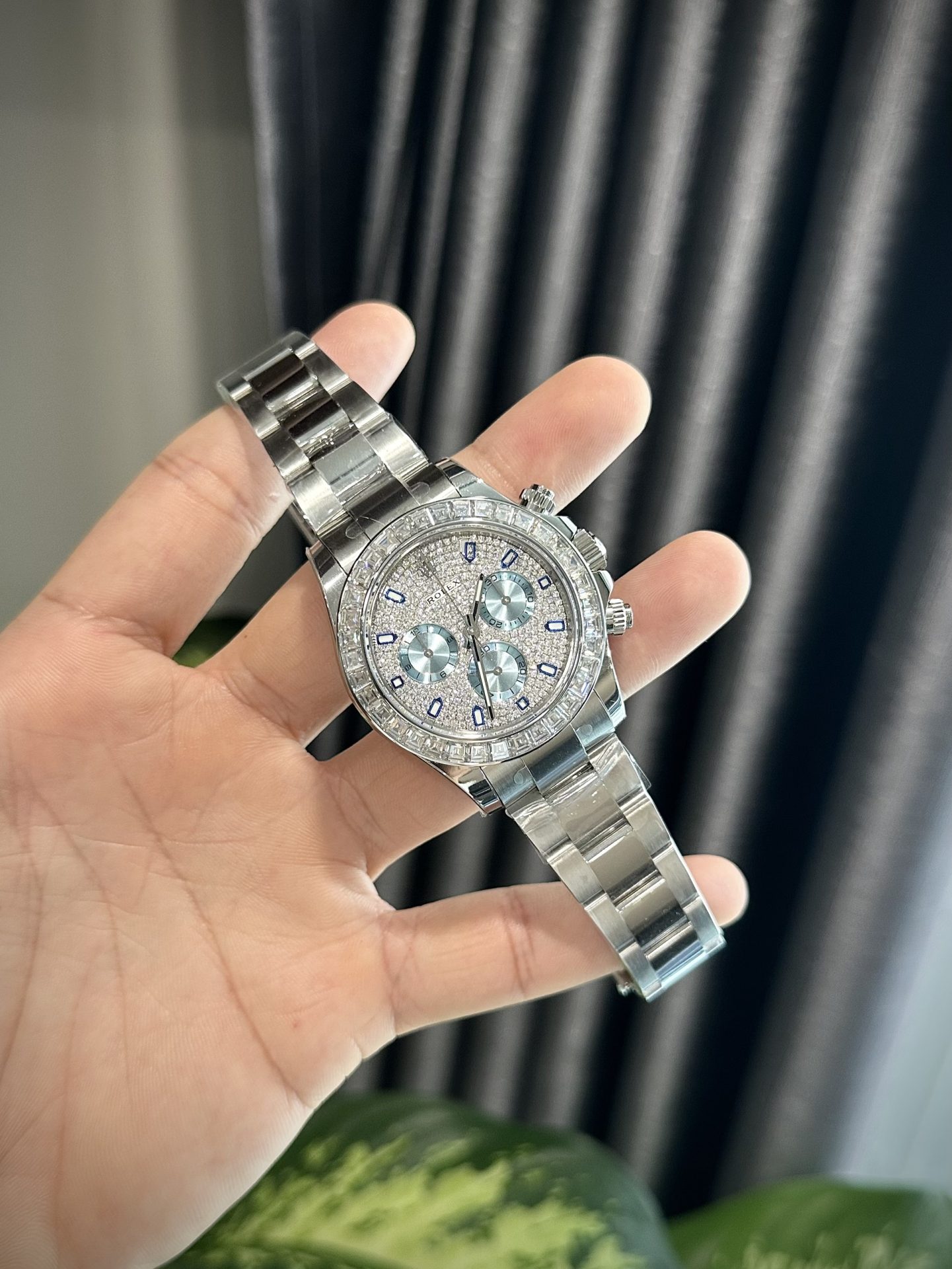 Rolex Best Replica Watch Daytona Custom Diamonds Moissanite 40mm