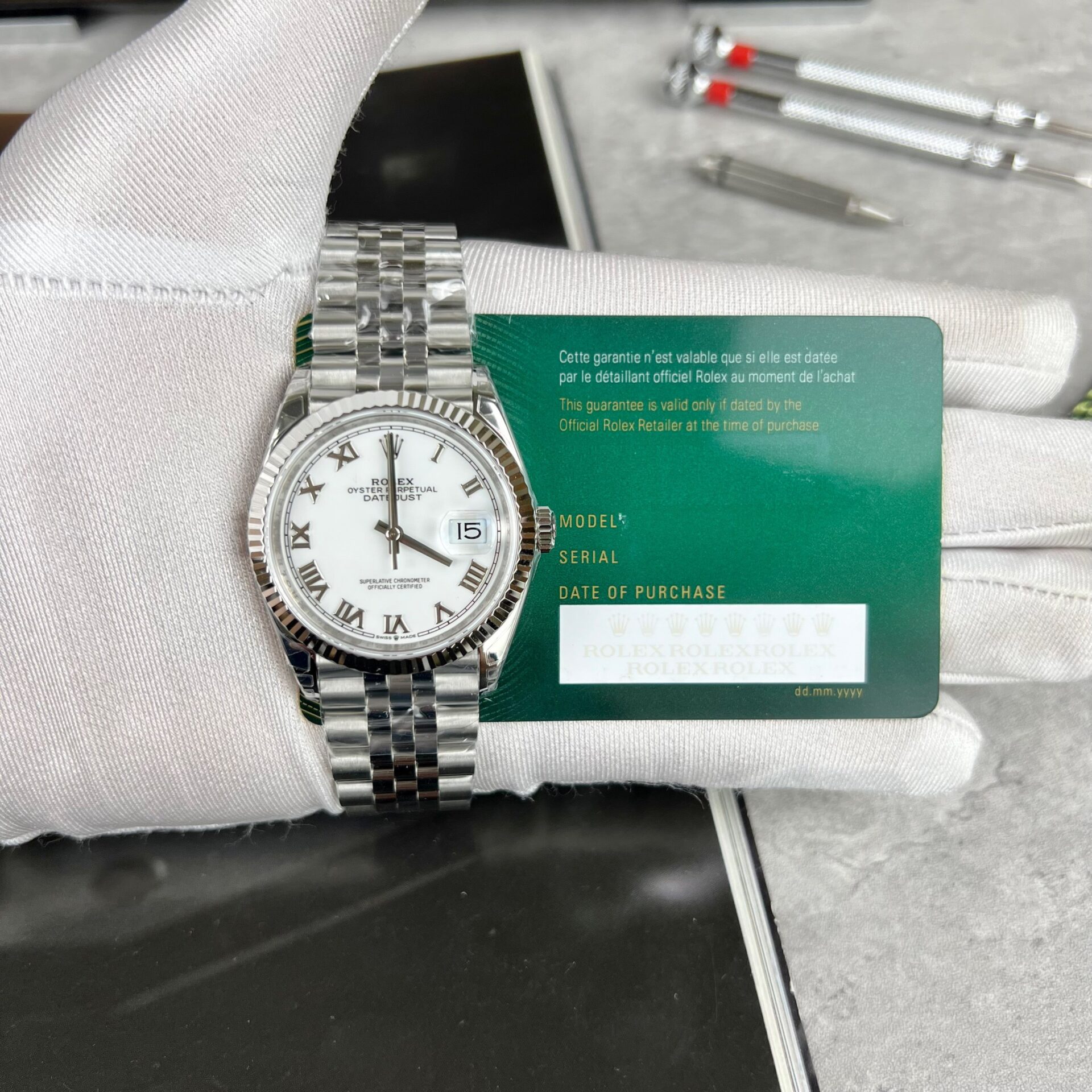 Rolex DateJust 126234 Replica Watch White Dial VS Factory 36mm