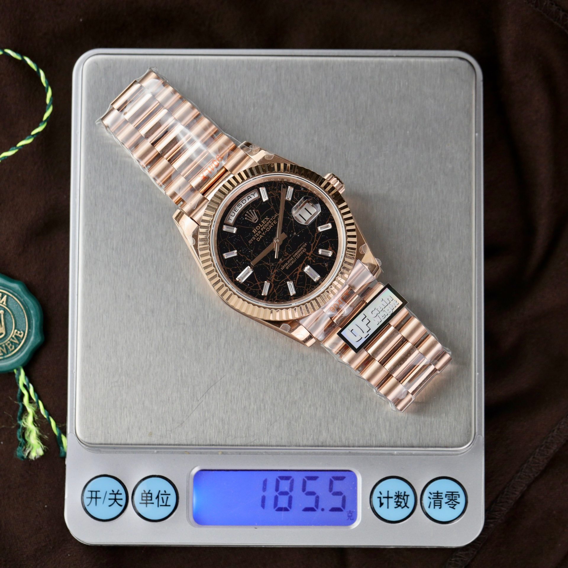 Rolex Replica Watch Day-Date 228235 Lava Dial Weight 185 Grams QF Factory 40mm