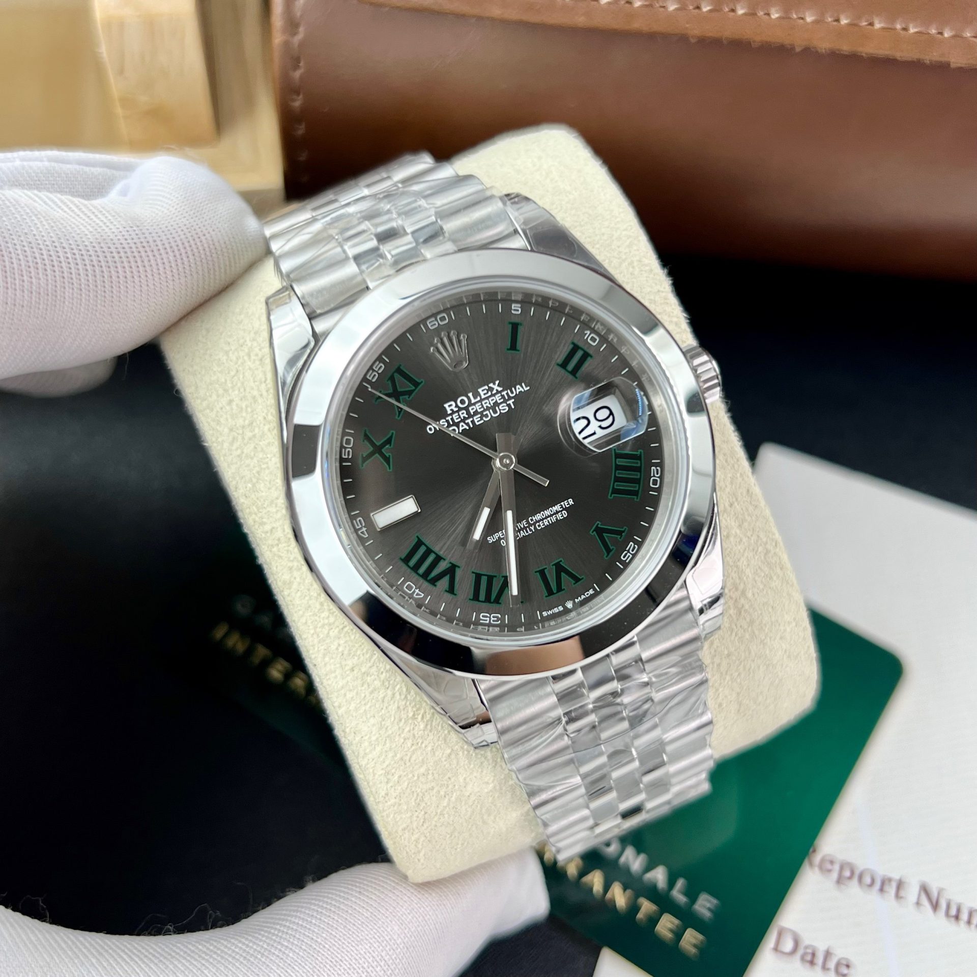 Rolex Replica Watch DateJust 126300 Wimbledon Dial VS Factory 41mm