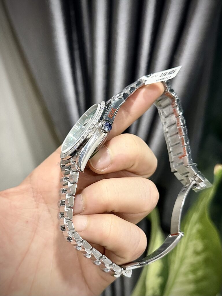 Rolex Day-Date Replica Watch Ice Blue Dial Number Pile Arabic GM Factory 40mm