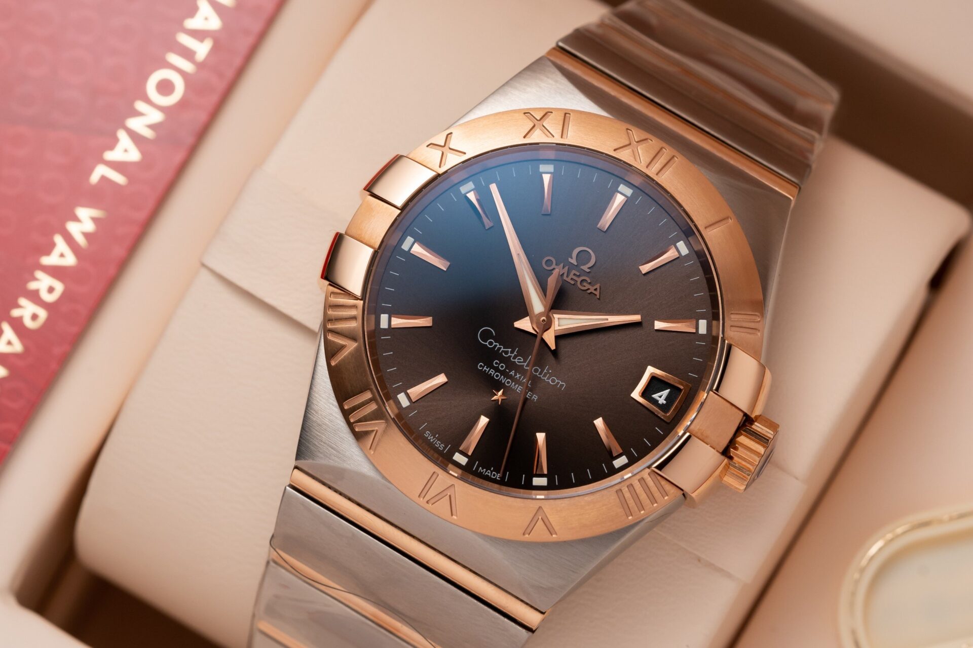 Omega Constellation Brown Dial Replica Watch VS Factory 38mm