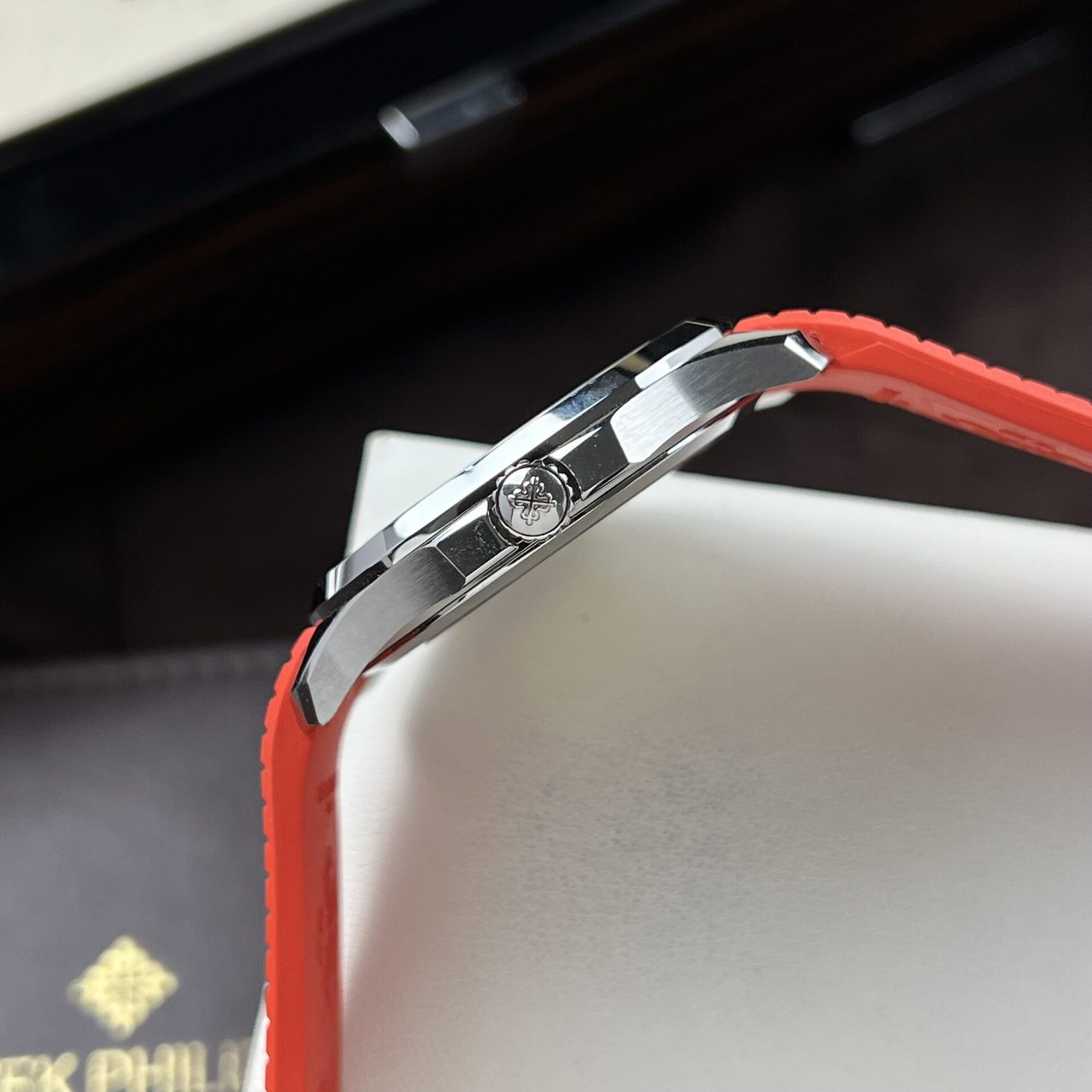 Patek Philippe Replica Watch Aquanaut 5167A Red Rubber Strap 3K Factory 40mm