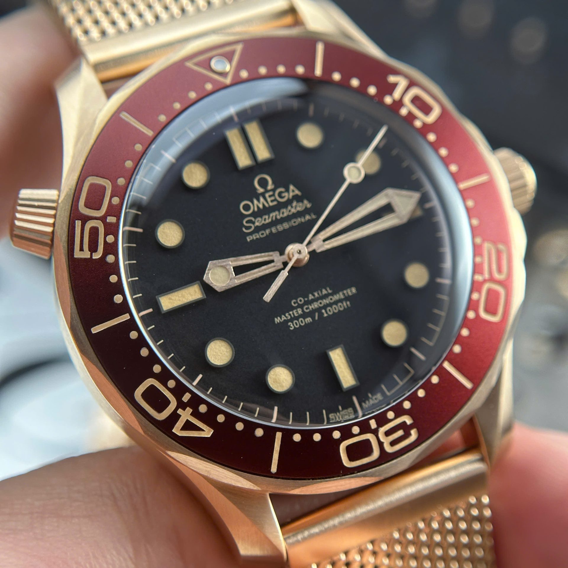 Omega Best Replica Watch Seamaster Diver 300M Bronze Gold VS Factory 42mm