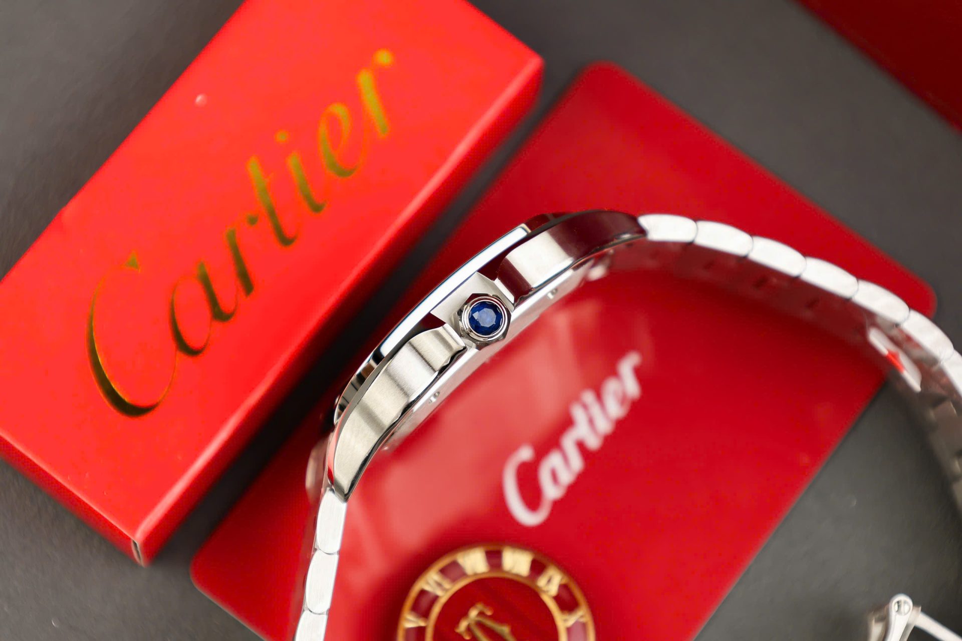 Cartier Santos Replica 11 Watch Gray Dial AF Factory 39.8mm