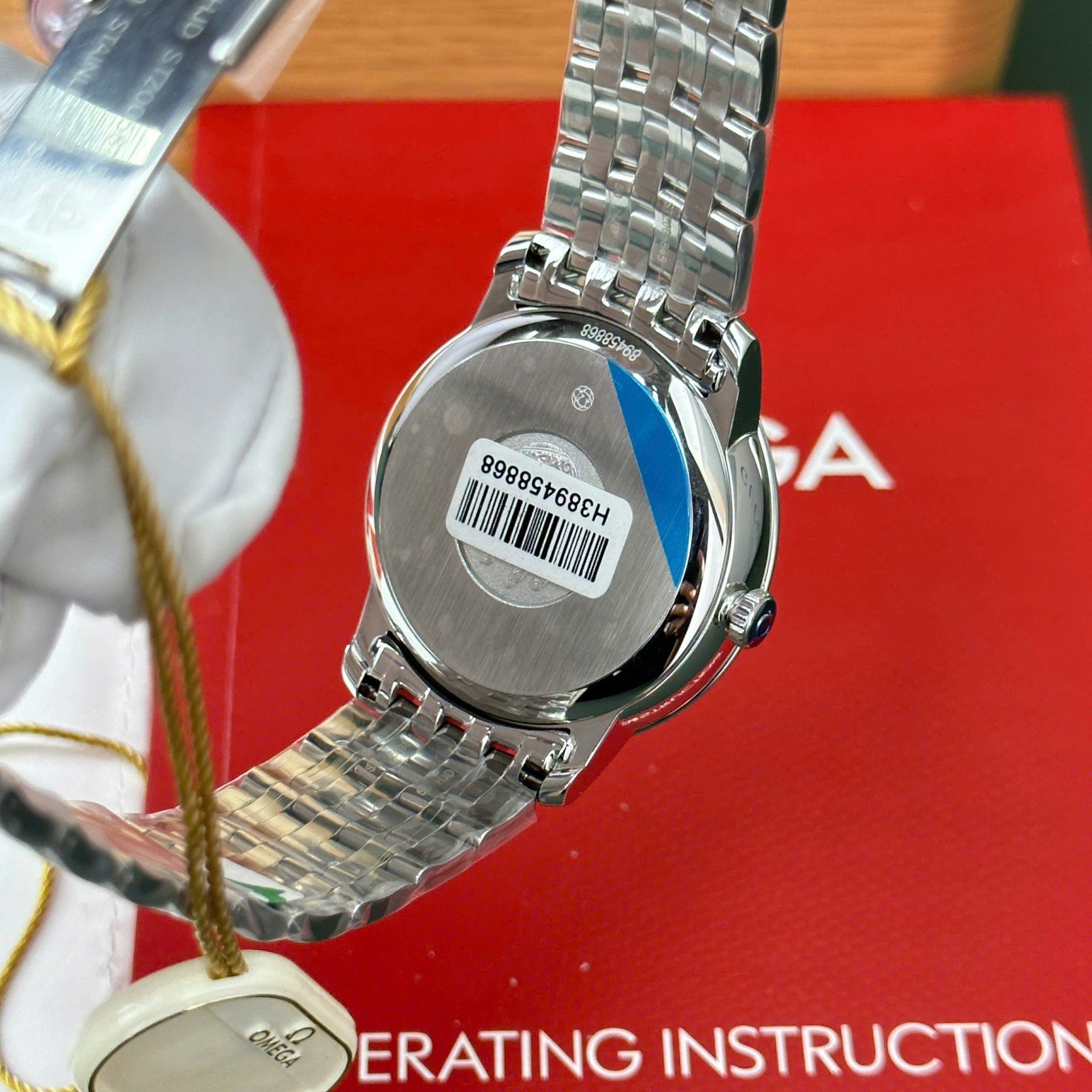 Omega De Ville Prestige Power Reserve Replica Watch White Dial Metal Wire 39.5mm