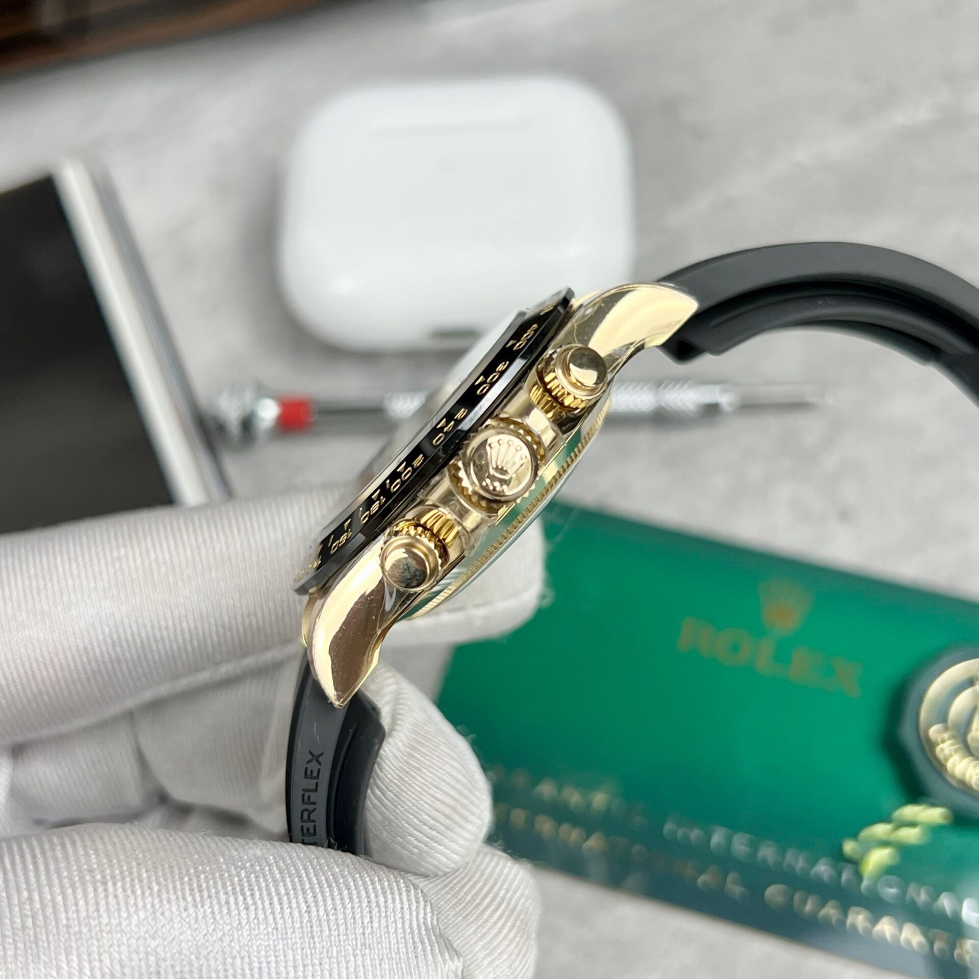 Rolex Daytona 116518LN Replica 1:1 Watch Yellow Gold Dial BT Factory 40mm