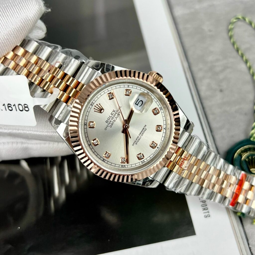 Rolex Replica Watch DateJust 126331 Gold Wrapped Sliver Dial GM Factory 41mm