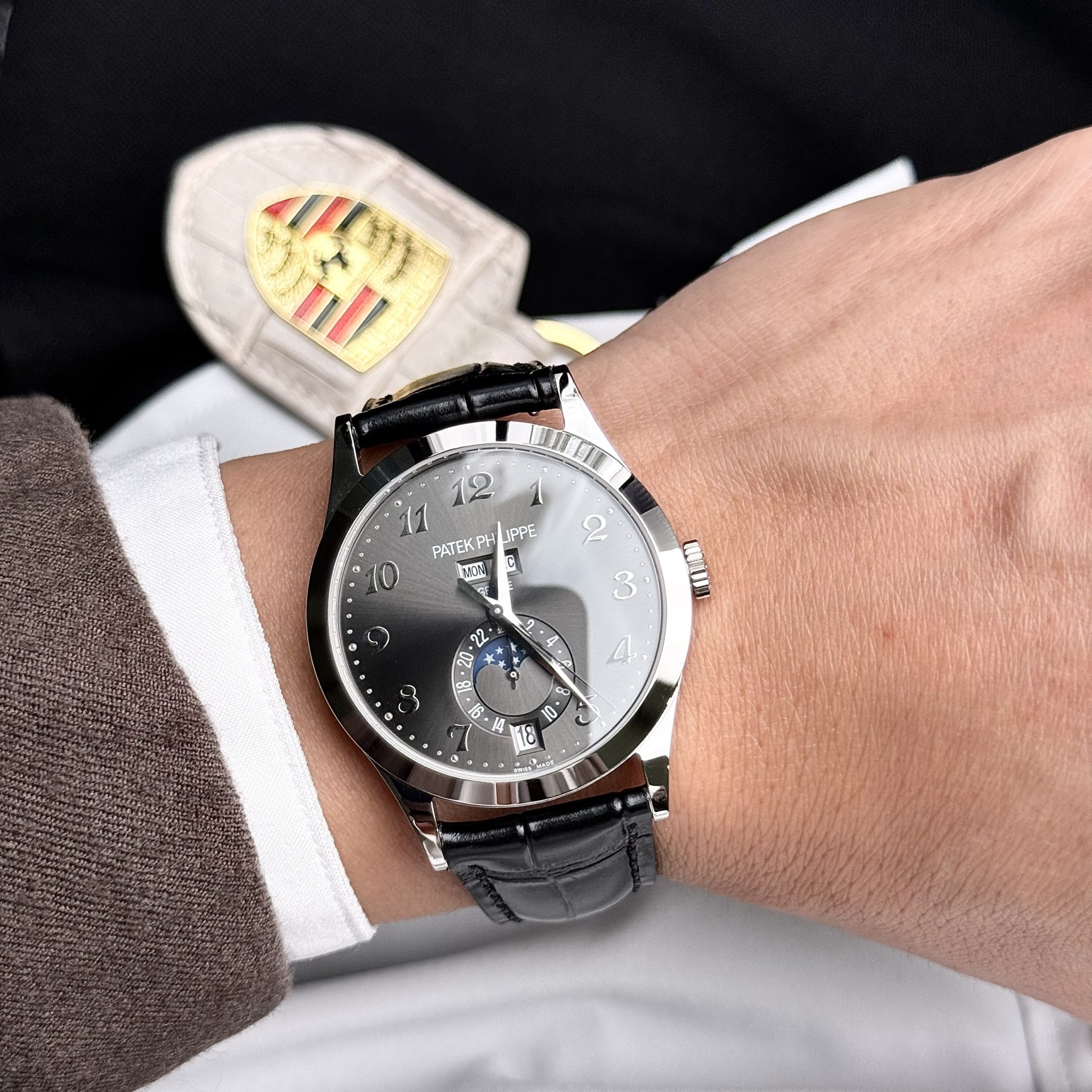 Patek Philippe Fake Watch Complications 5396G Gray Dial GR Factory 38.5mm