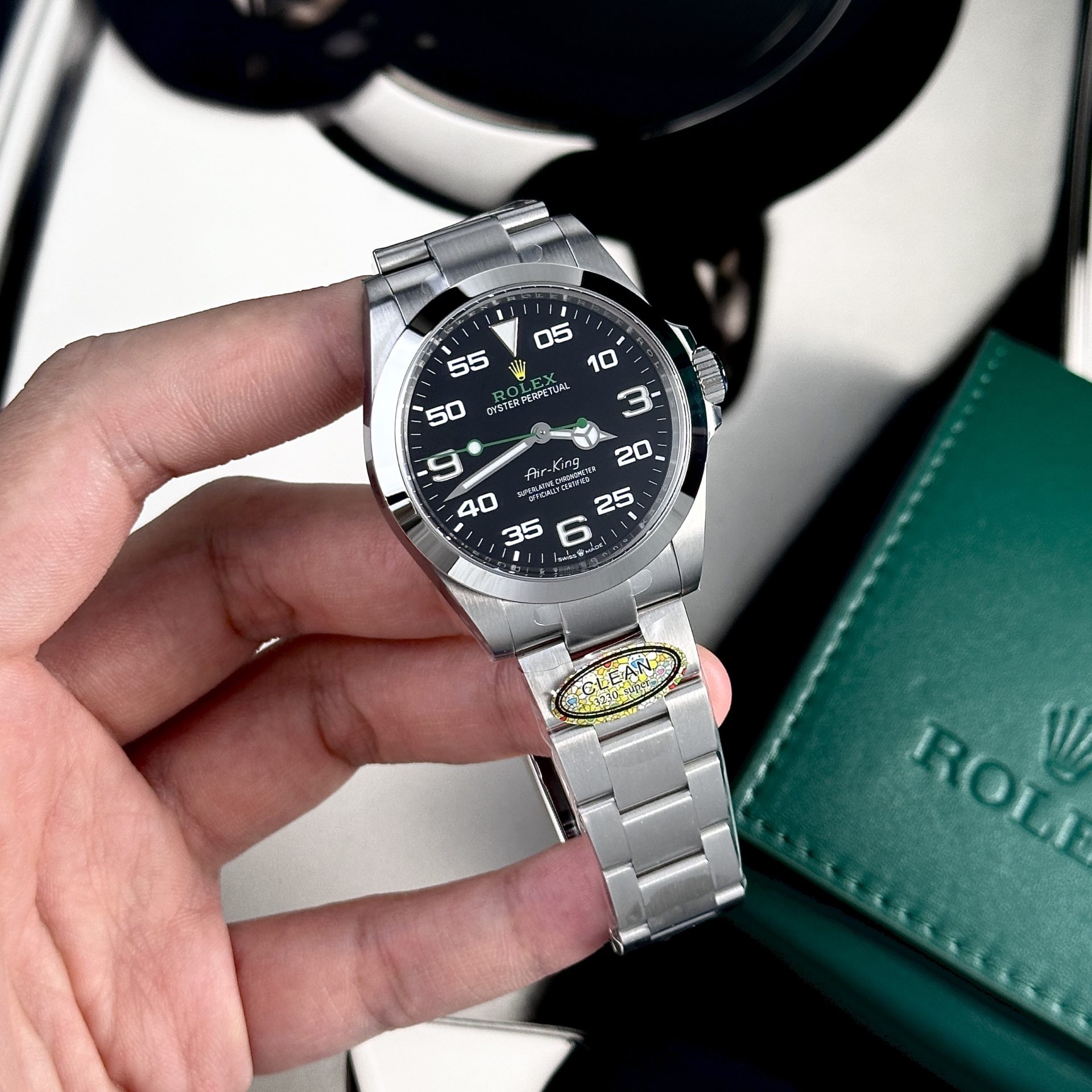Rolex Replica Watch Air King 126900 Black Dial Clean Factory 40mm