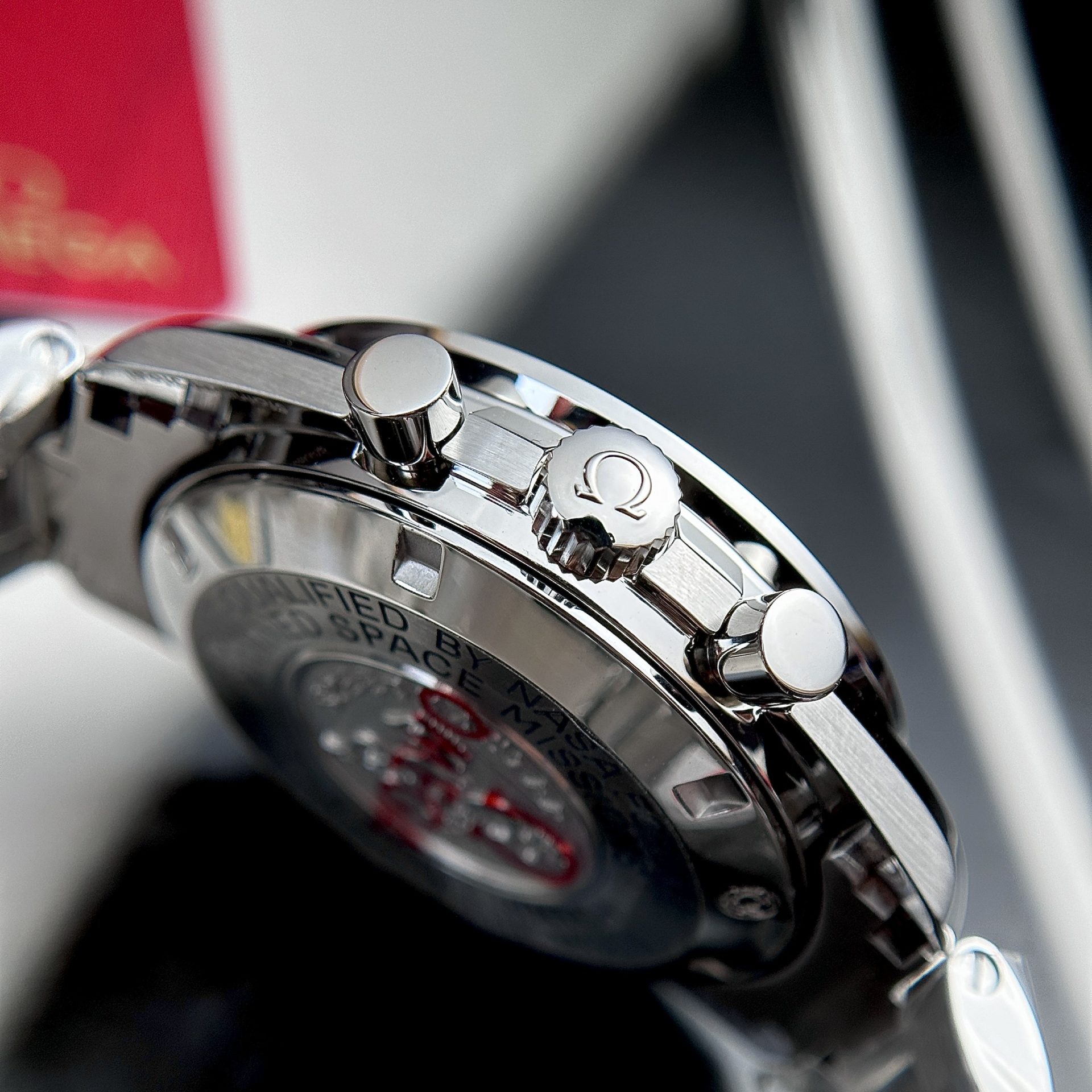 Omega Replica Watch Speedmaster Moonwatch Black Dial Metal Wire 42mm