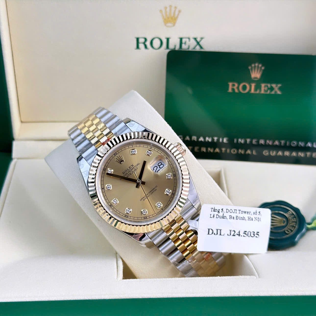 Rolex DateJust Gold Wrapped Replica Watch Champagne Dial GM Factory 41mm