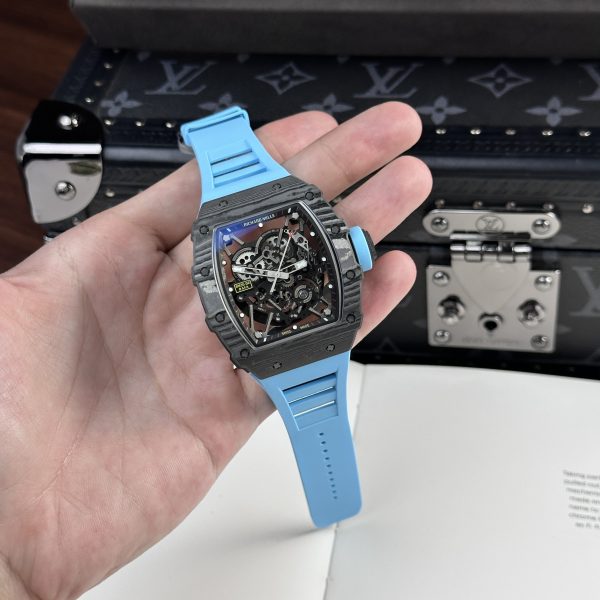Richard Mille RM35-02 Custom Full Carbon Case Blue BBR 44mm