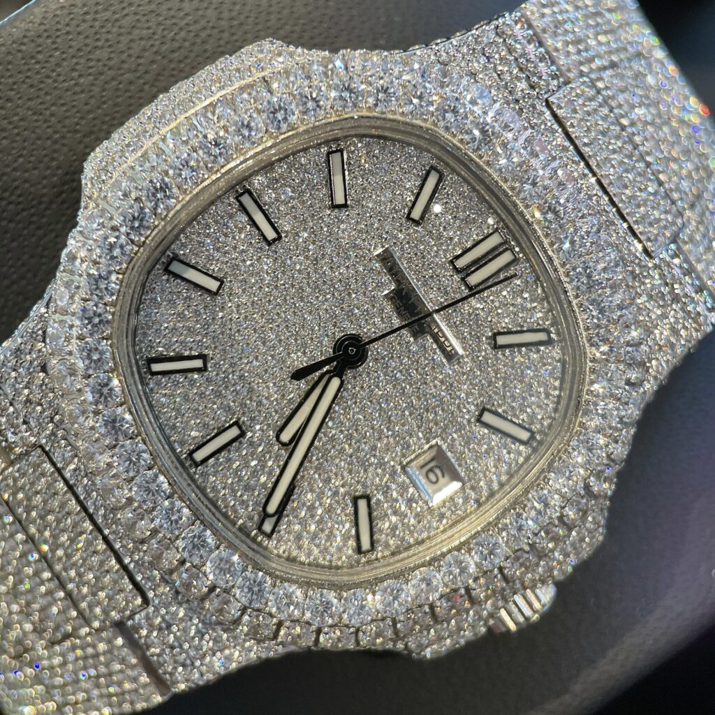 Patek Philippe Best Fake Watches Nautilus 5719 Full CZ 40mm