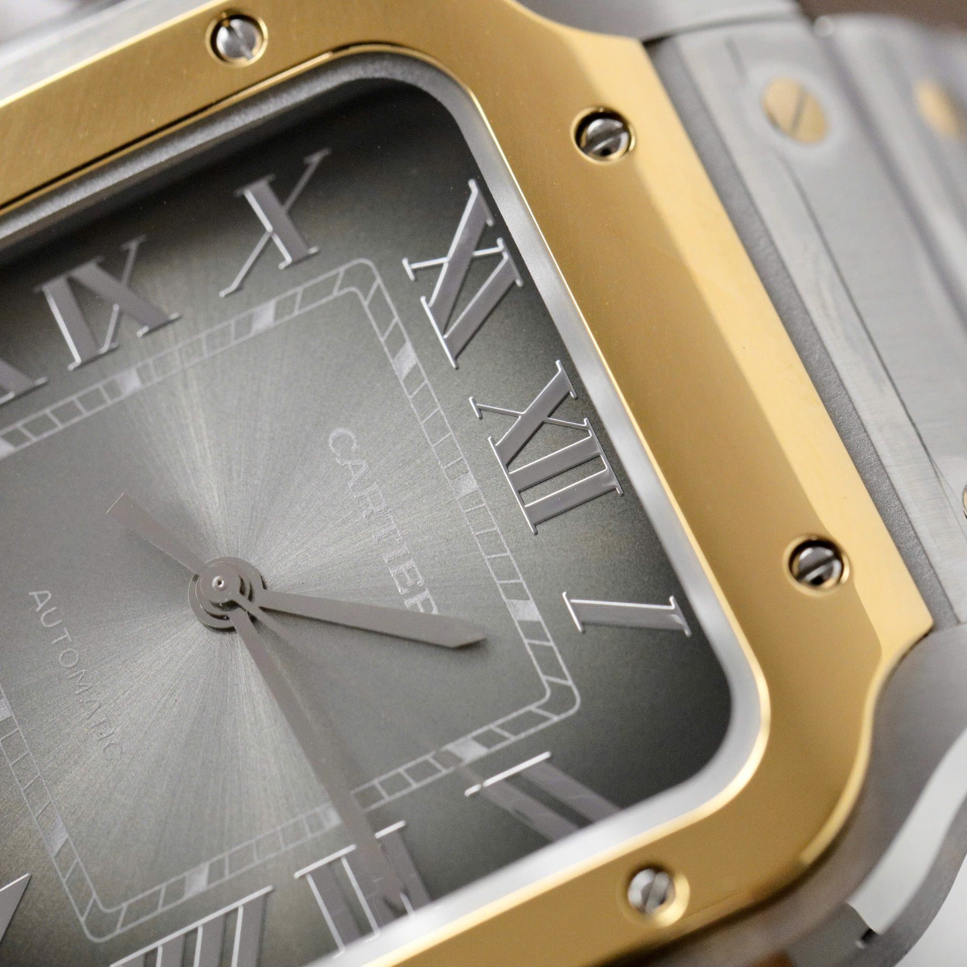 Cartier Santos CRW2SA0030 Replica Watch Gray Dial BV Factory 39.8mm