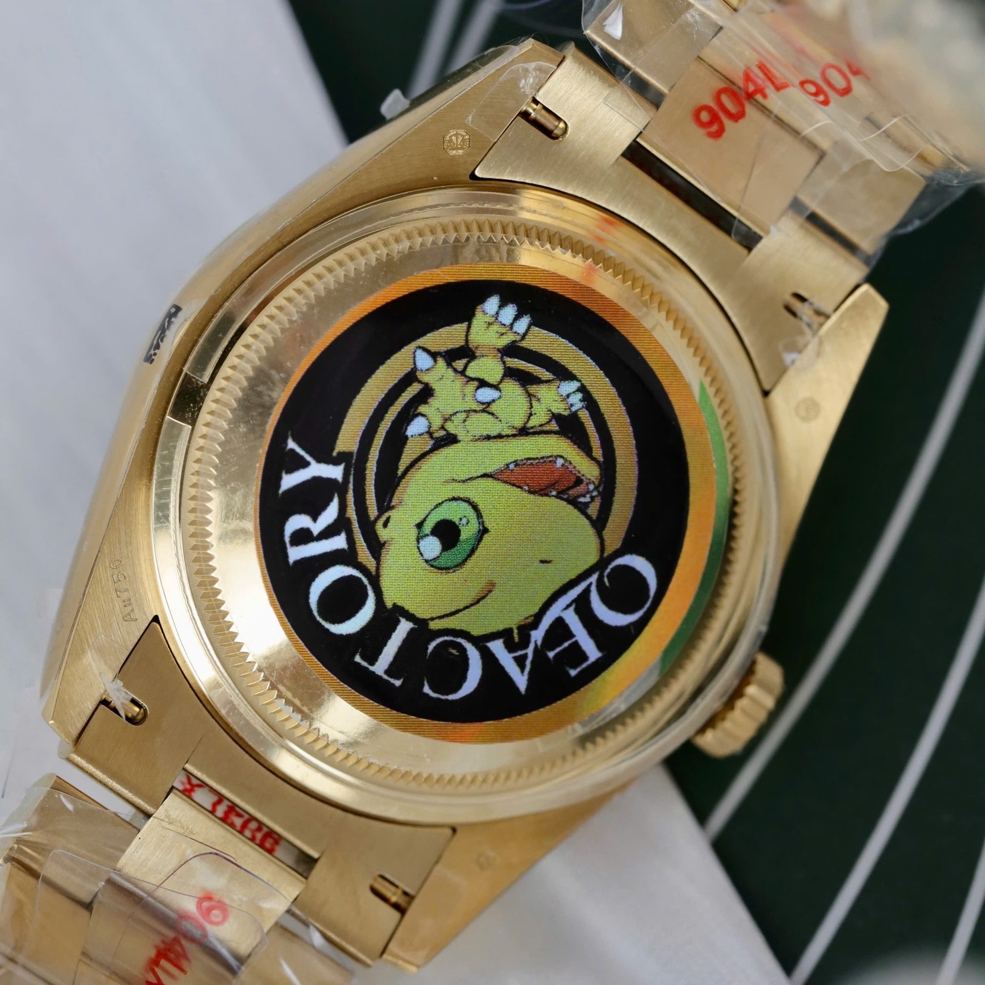 Rolex Day-Date M128238 Copies Watch Yellow Dial Weight 159Gram QF Factory 36mm