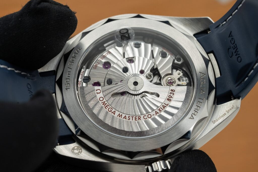 Omega Best Replica Watch Seamaster Aqua Terra Blue Dial Rubber Strap 43mm