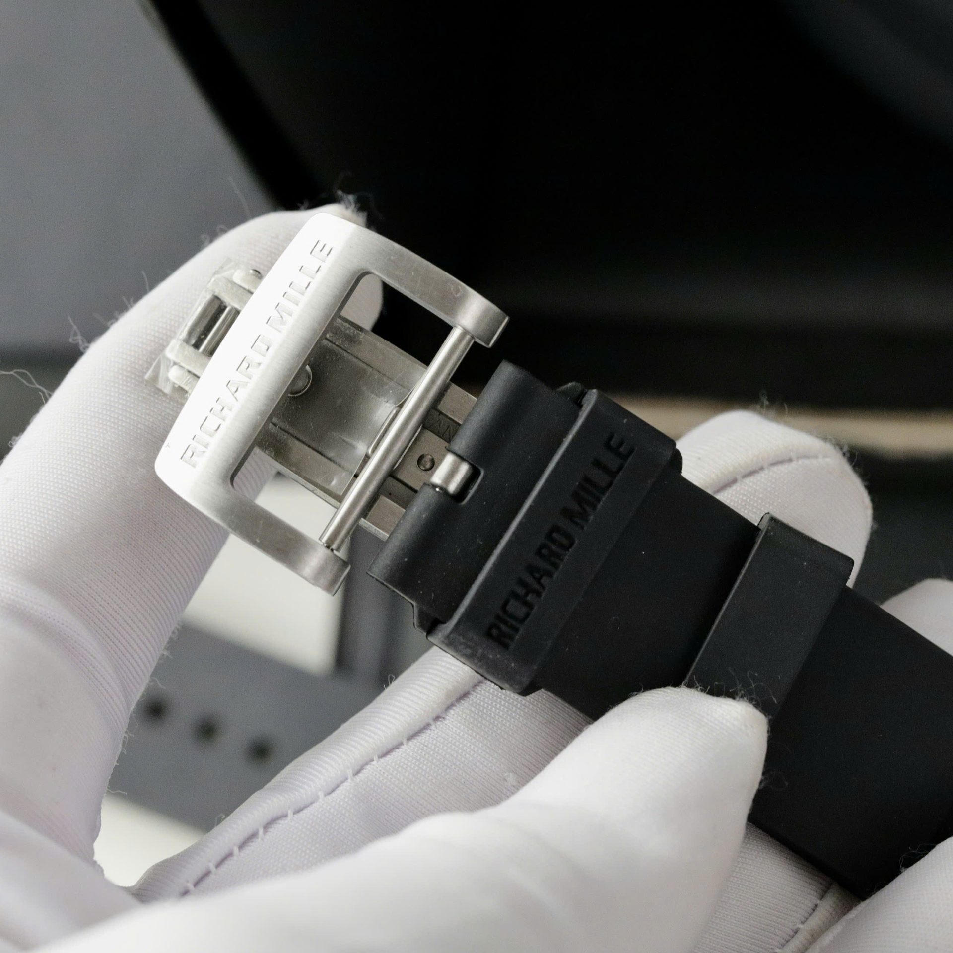 Richard Mille Replica Watch Rubber Strap Black 42mm