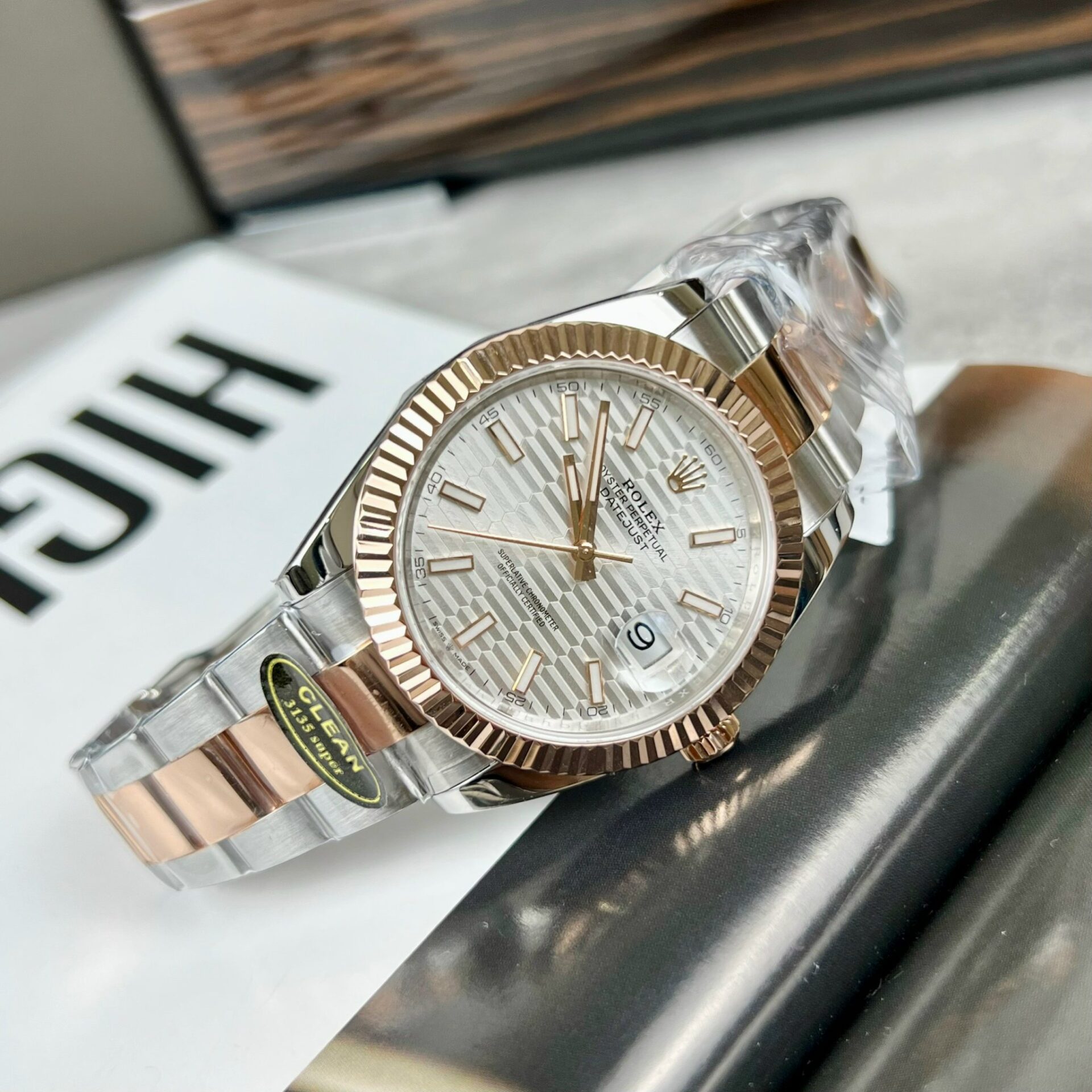 Rolex Datejust 126331 Replica Watch Gold Wrapped Oyster Strap Clean Factory 41mm