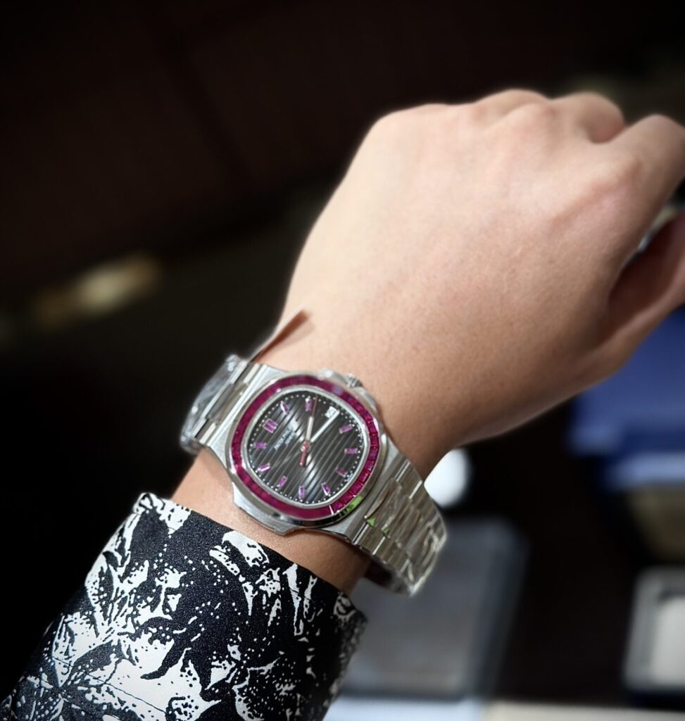 Patek Philippe Nautilus 5723 With Red Ruby Stone Replica Watch 40mm