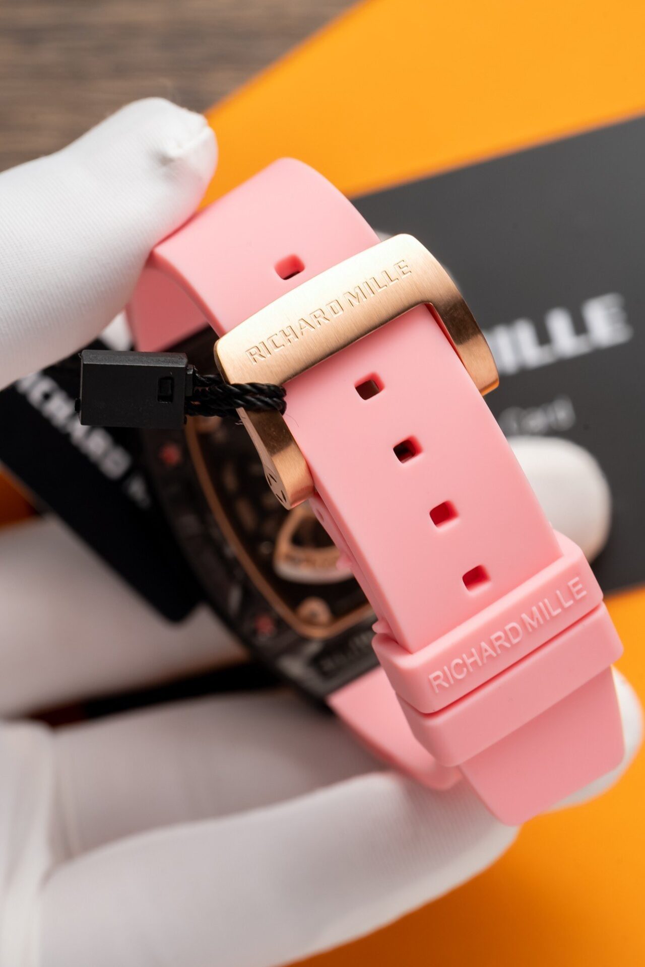 Richard Mille RM07-01 Replica Watch Carbon With Stone 36mm