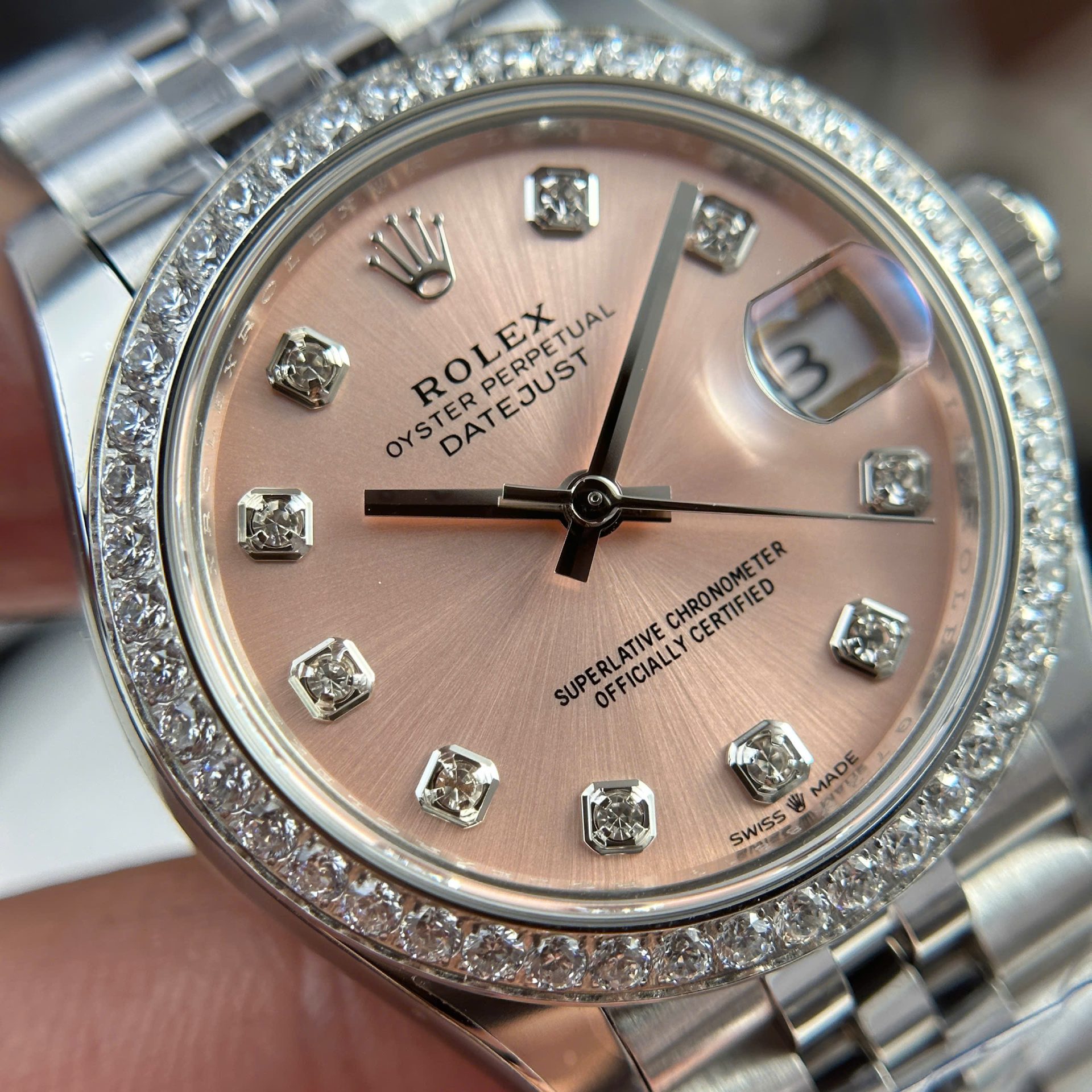 Rolex DateJust Replica Watch Women Dial Pink Jubilee Strap THB Factory 31mm