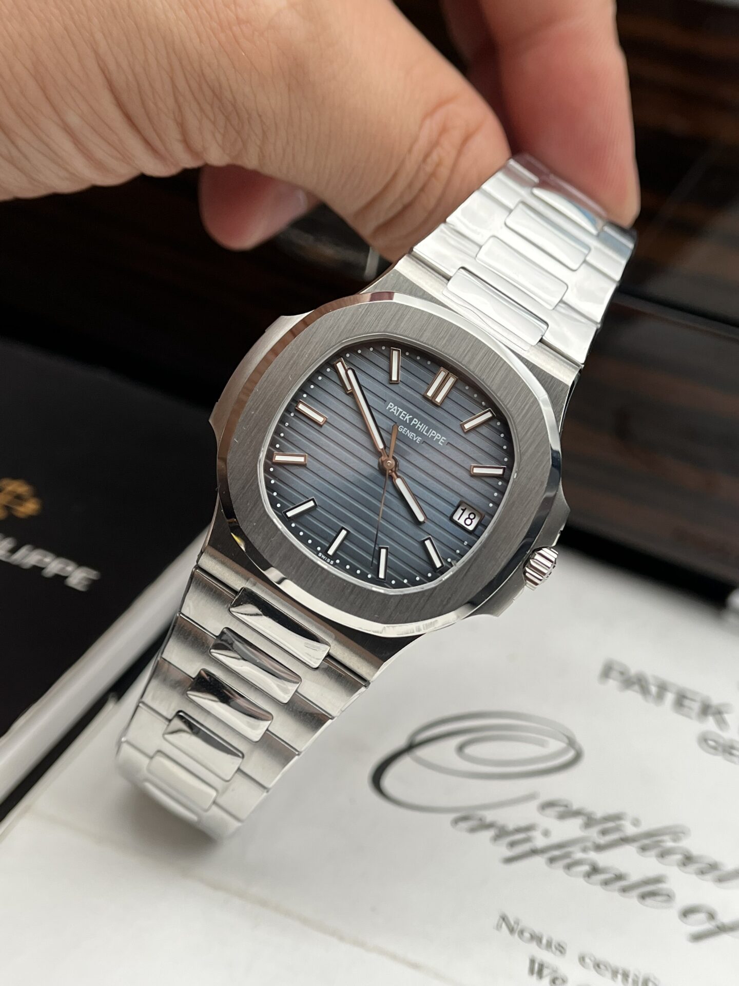 Patek Philippe Replica Watch Nautilus 5811 Blue Dial 3K Factory 41mm