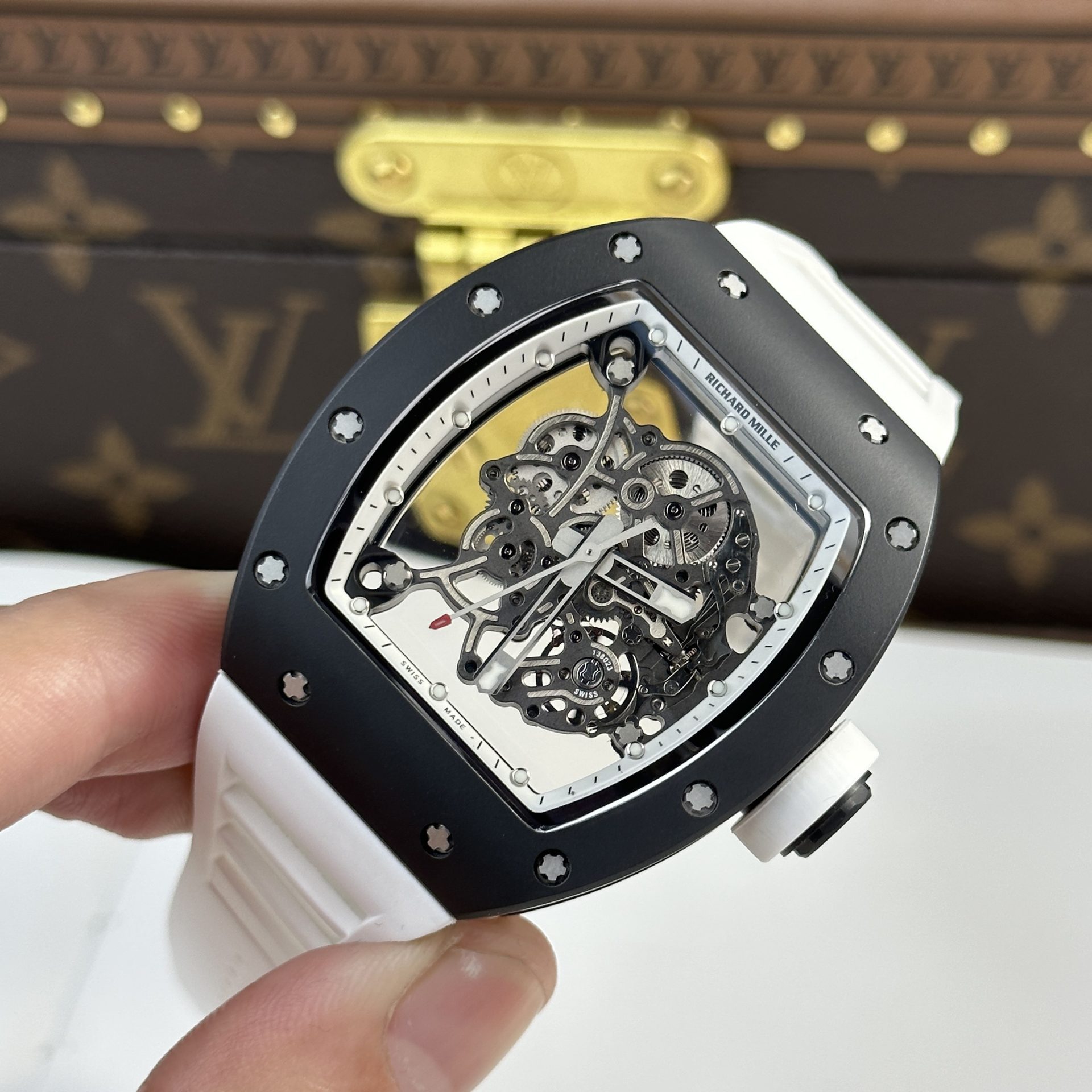 Richard Mille Replica Watch RM055 Bubba Watson Black Ceramic BBR Factory 45mm
