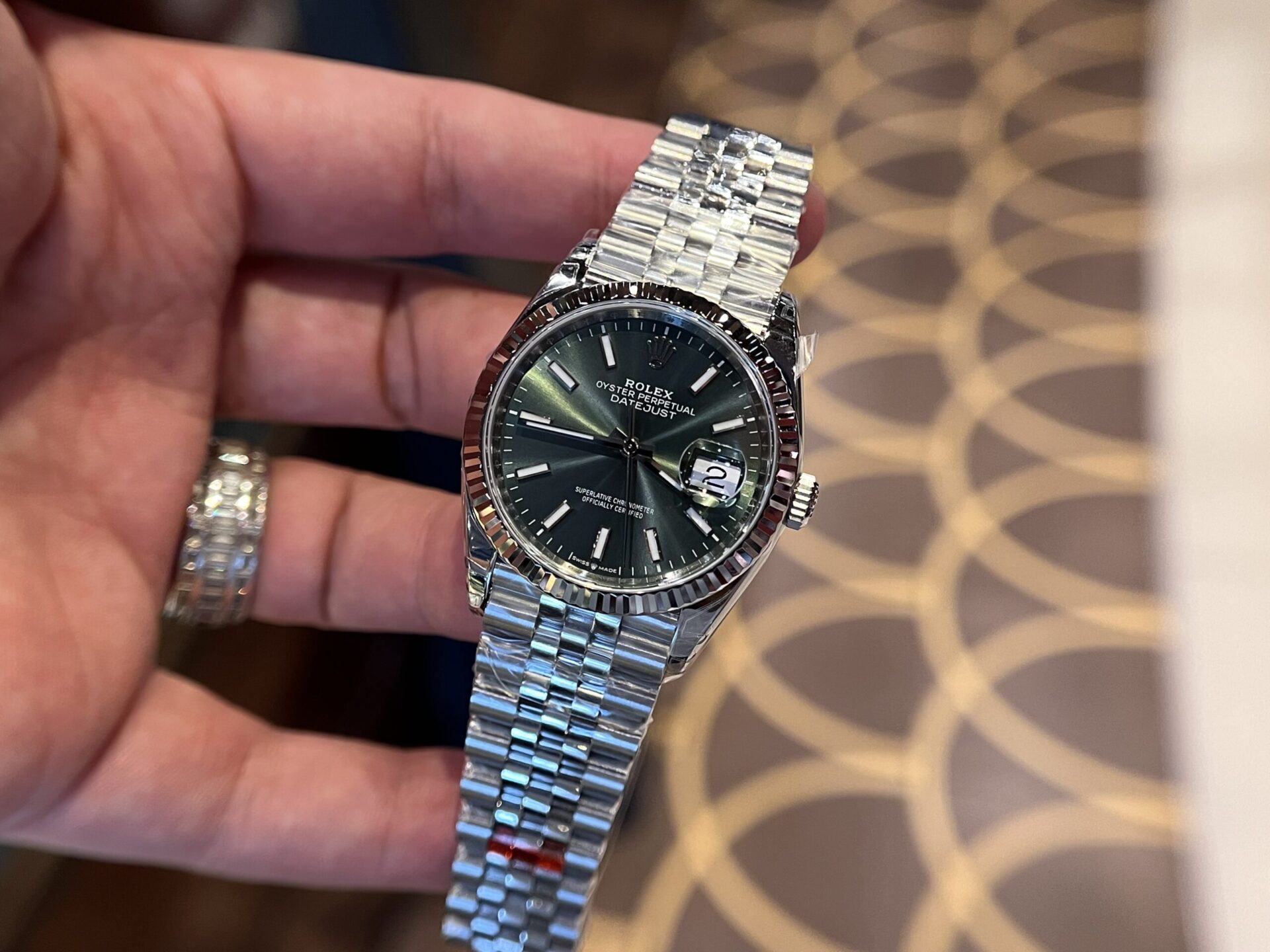 Rolex Replica Watch DateJust 126234 Green Dial VS Factory 36mm