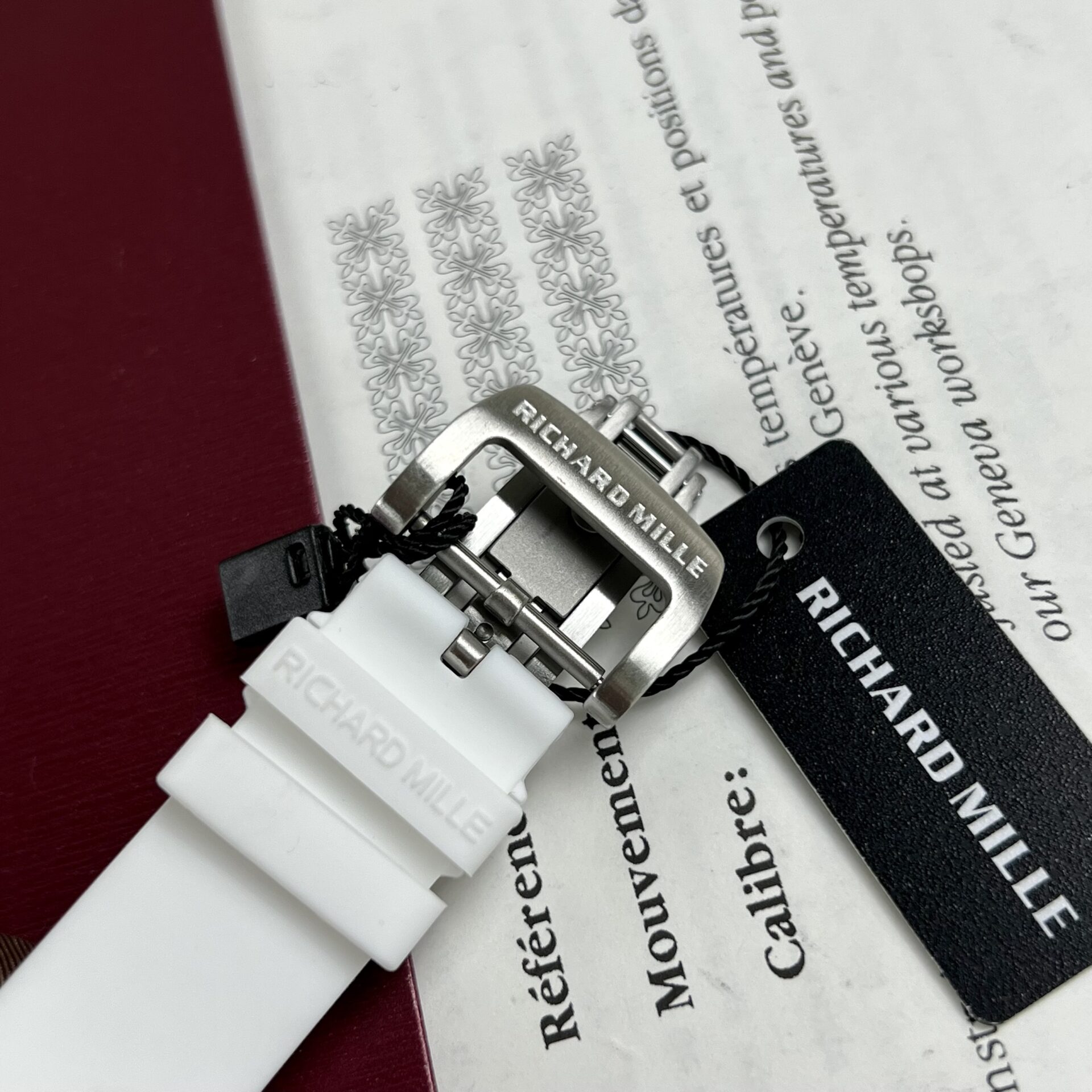 Richard Mille RM07-01 Ceramic Replica 1:1 Watch Rubber Strap 36mm