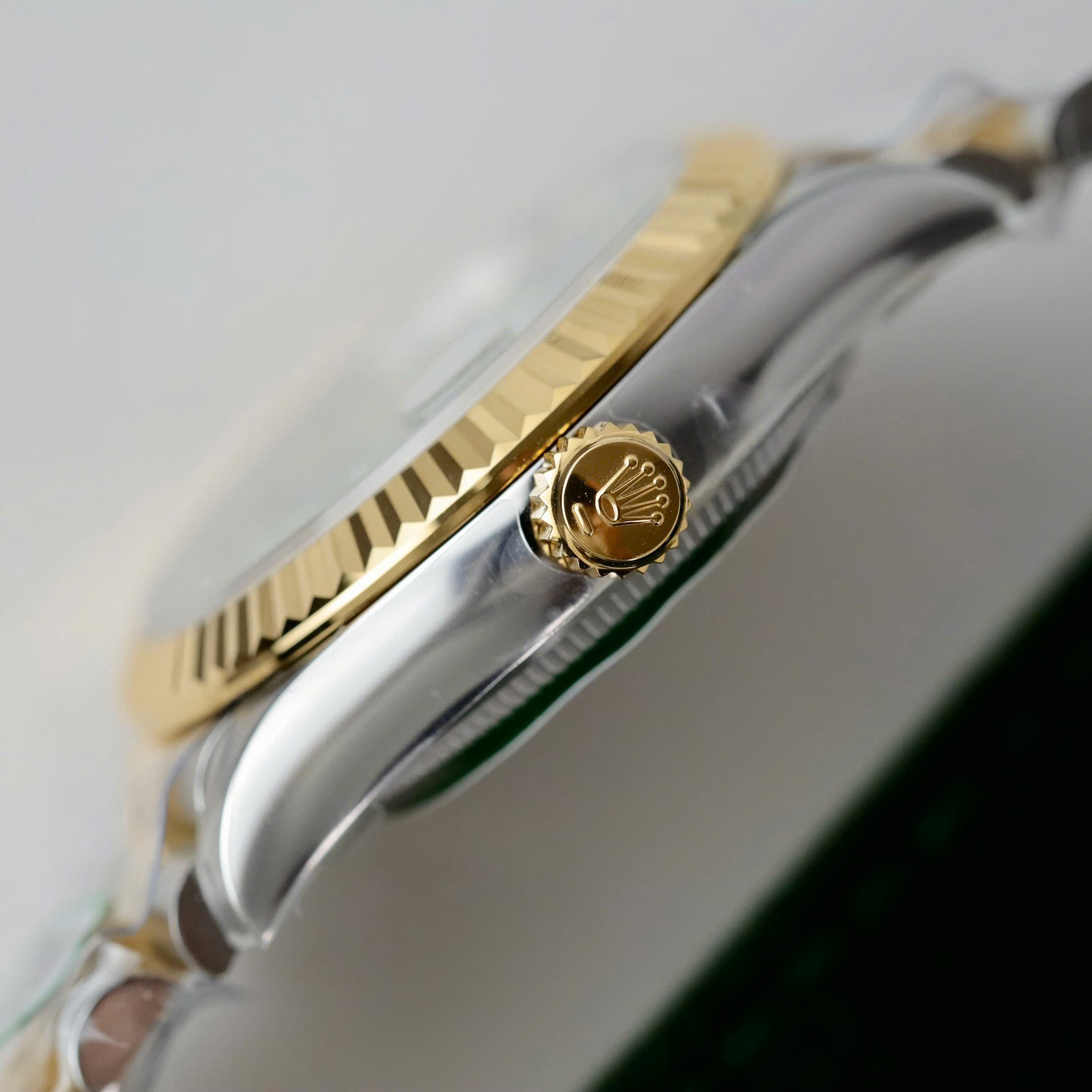 Rolex DateJust Replica Watch Women Green Flower Dial THB Factory 31mm
