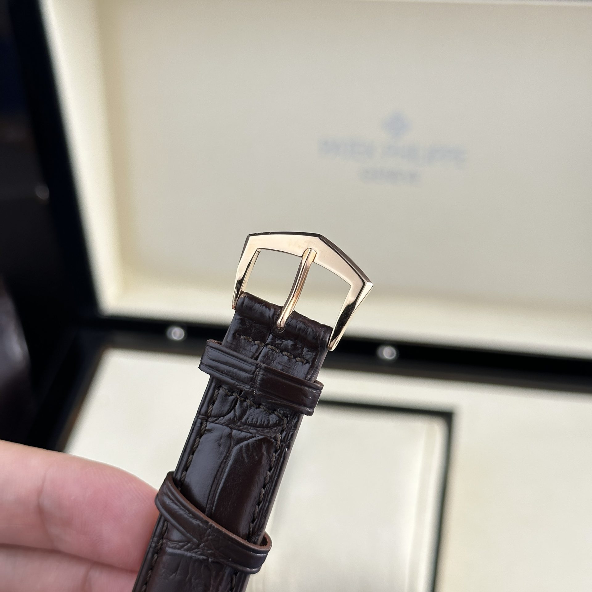 Patek Philippe Replica Watches Calatrava 5227R Leather Strap 3K Factory 39mm