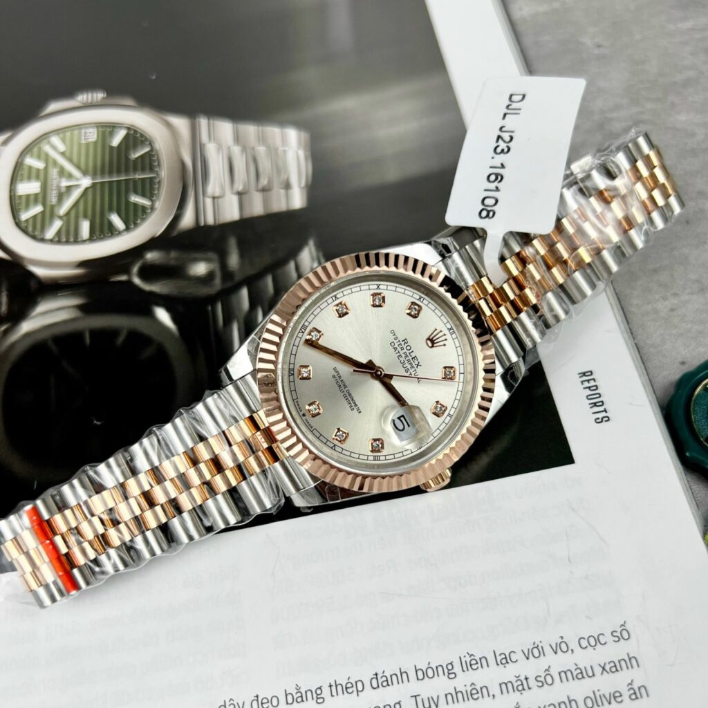 Rolex Replica Watch DateJust 126331 Gold Wrapped Sliver Dial GM Factory 41mm