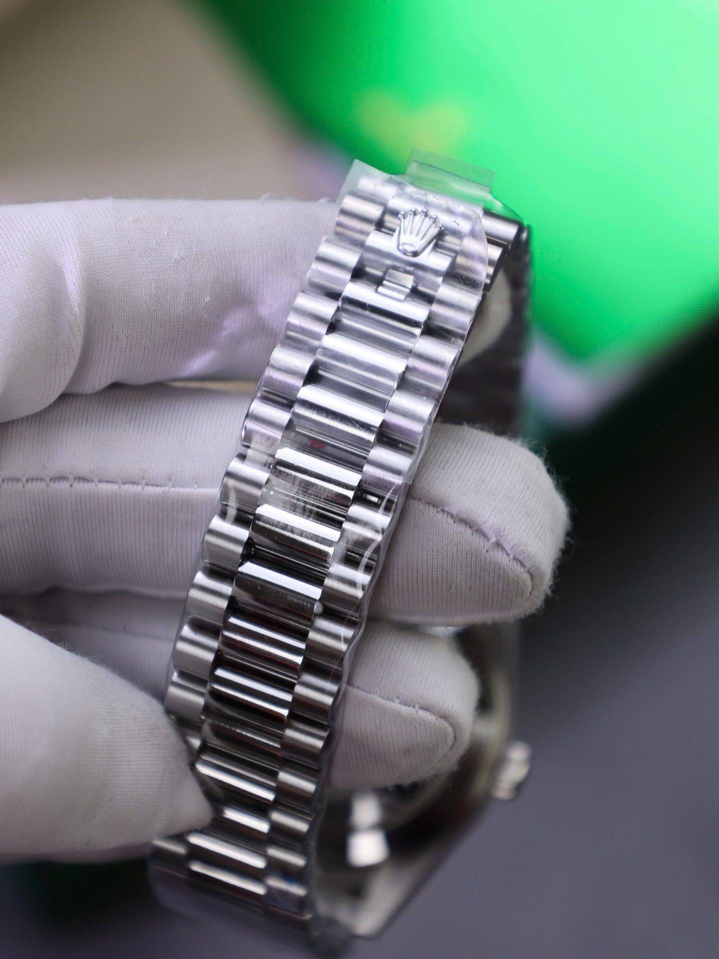 Rolex Day-Date Best Copies Watch Meteorite Wial Custom Diamonds Moissanite Baguette 40mm