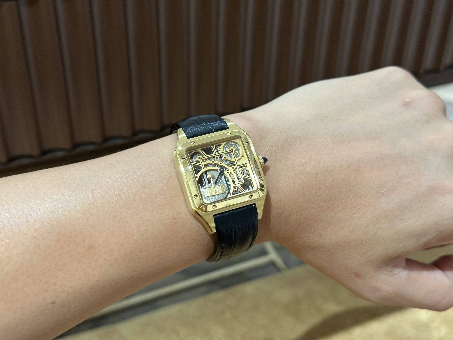 Cartier Replica Watch Santos WHSA0031 Quartz Leather Strap 31x43mm