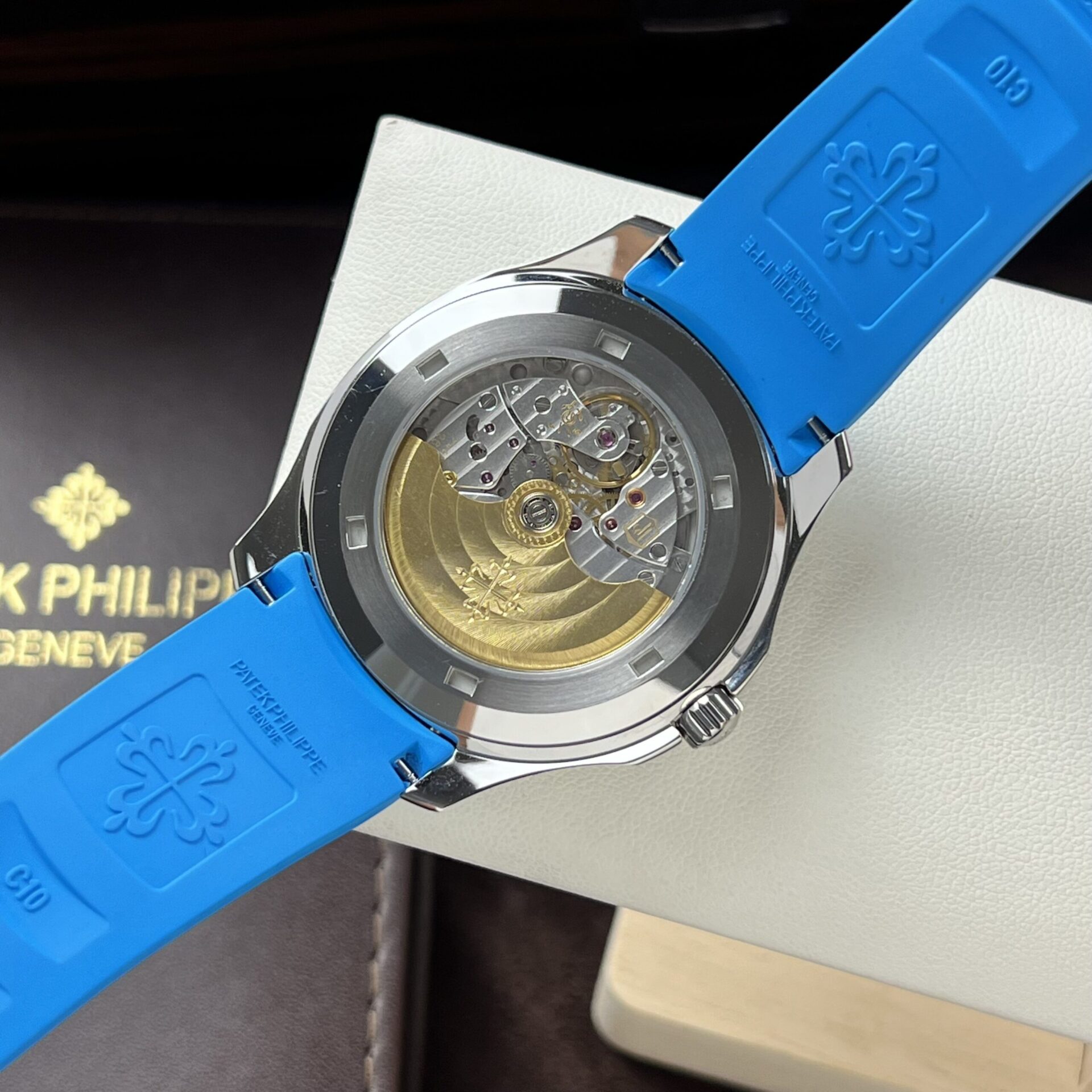Patek Philippe Replica Watches 5167A Blue Rubber Strap 3K Factory 40mm