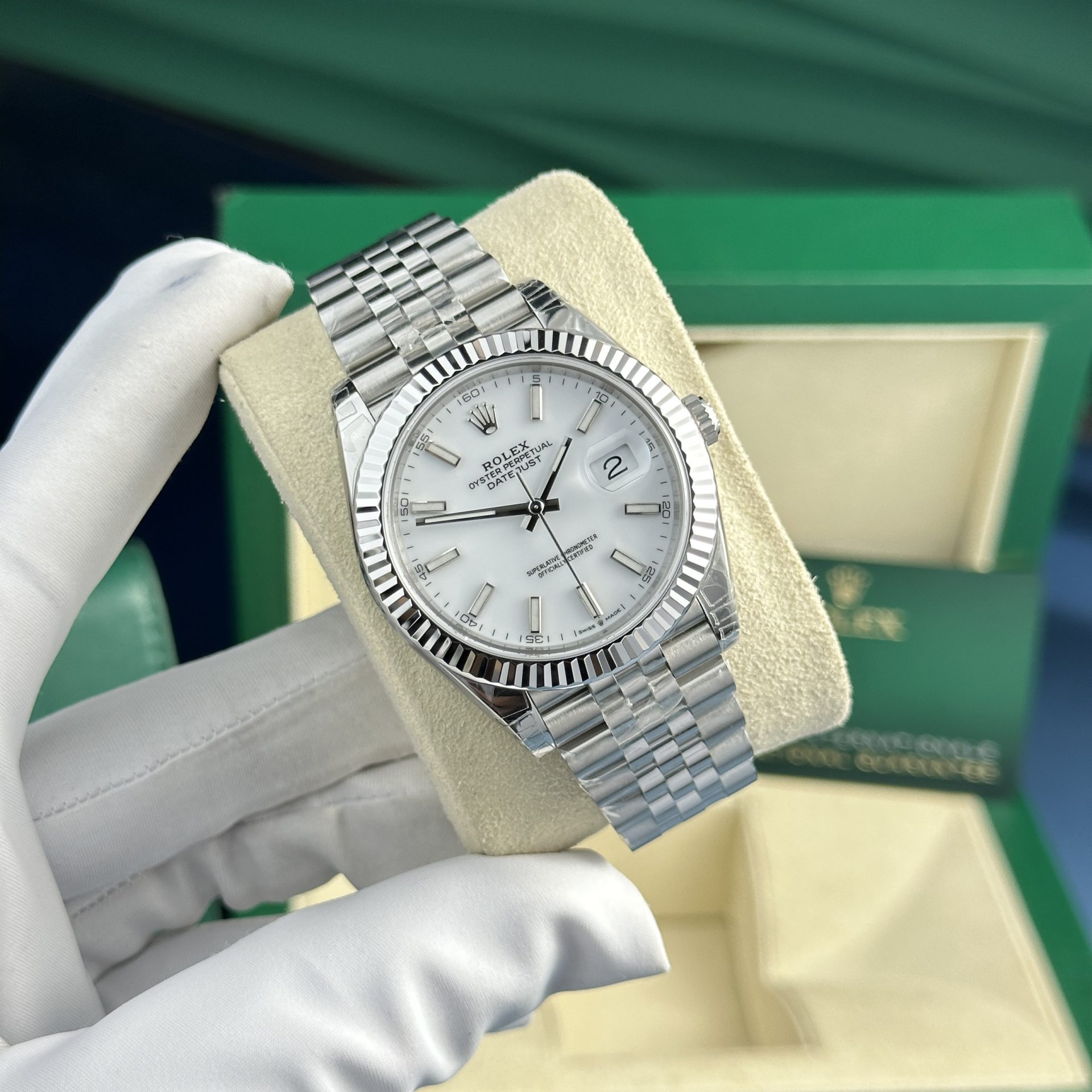 Rolex Replica Watch DateJust 126334 White Dial VS Factory 41mm