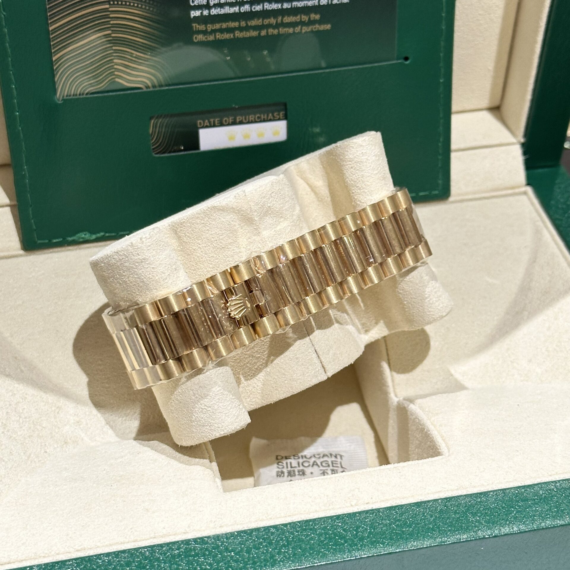 Rolex Day-Date Replica Watch Gold Wrapped Moissanite Baguette Diamond 40mm