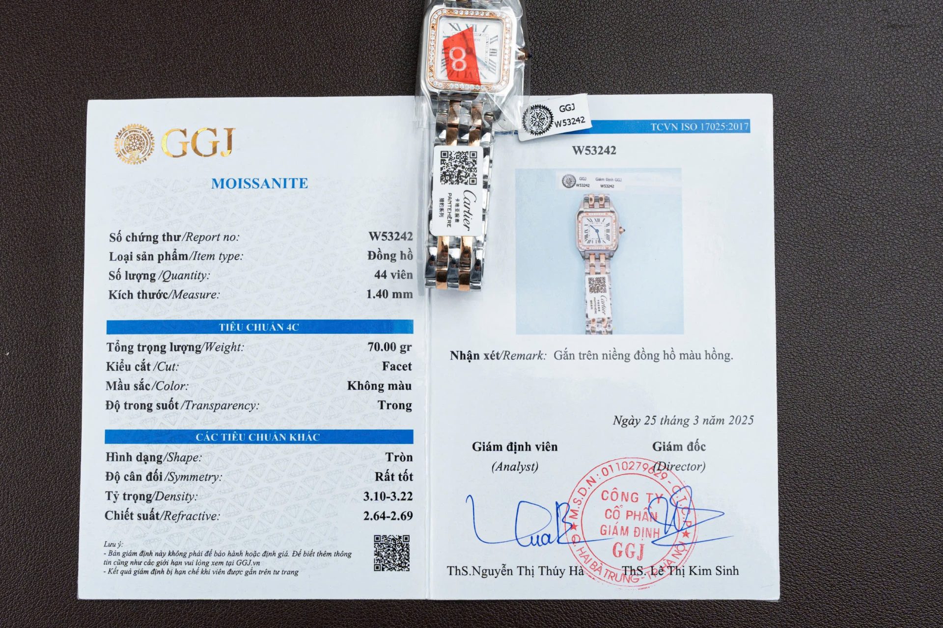 Cartier Panthere WSPN007 Demi Rose Gold Replica Watch Diamonds Moissanite Hong Kong 27x37mm