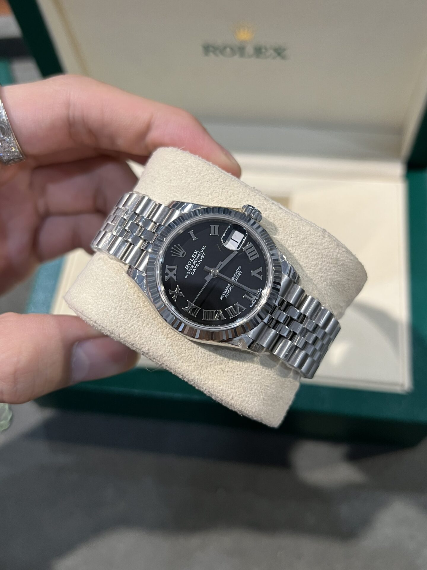 Rolex Replica Watch DateJust Womens Black Dial 31mm