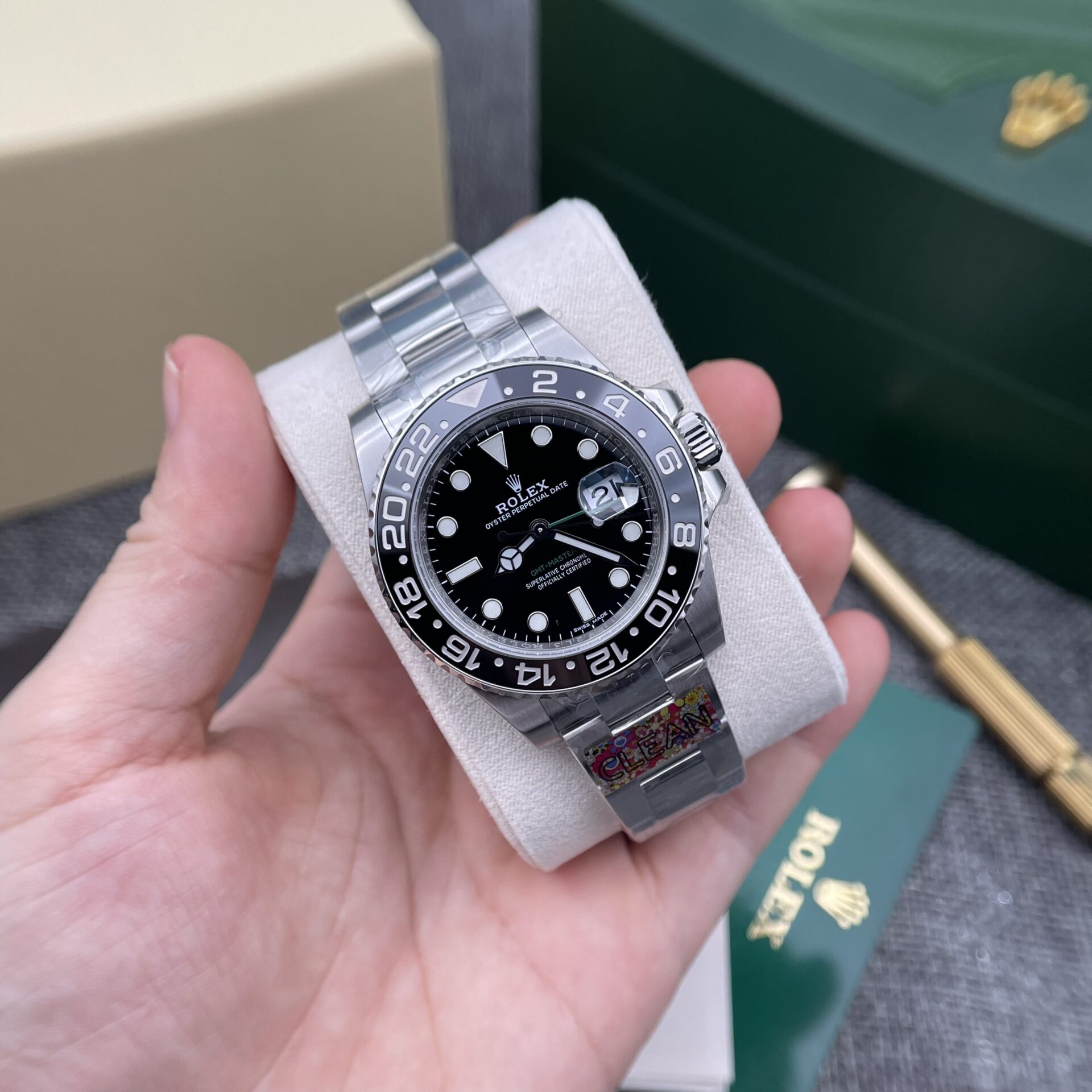 Rolex GMT Master II Replica Watch Black Dial Clean Factory 40mm
