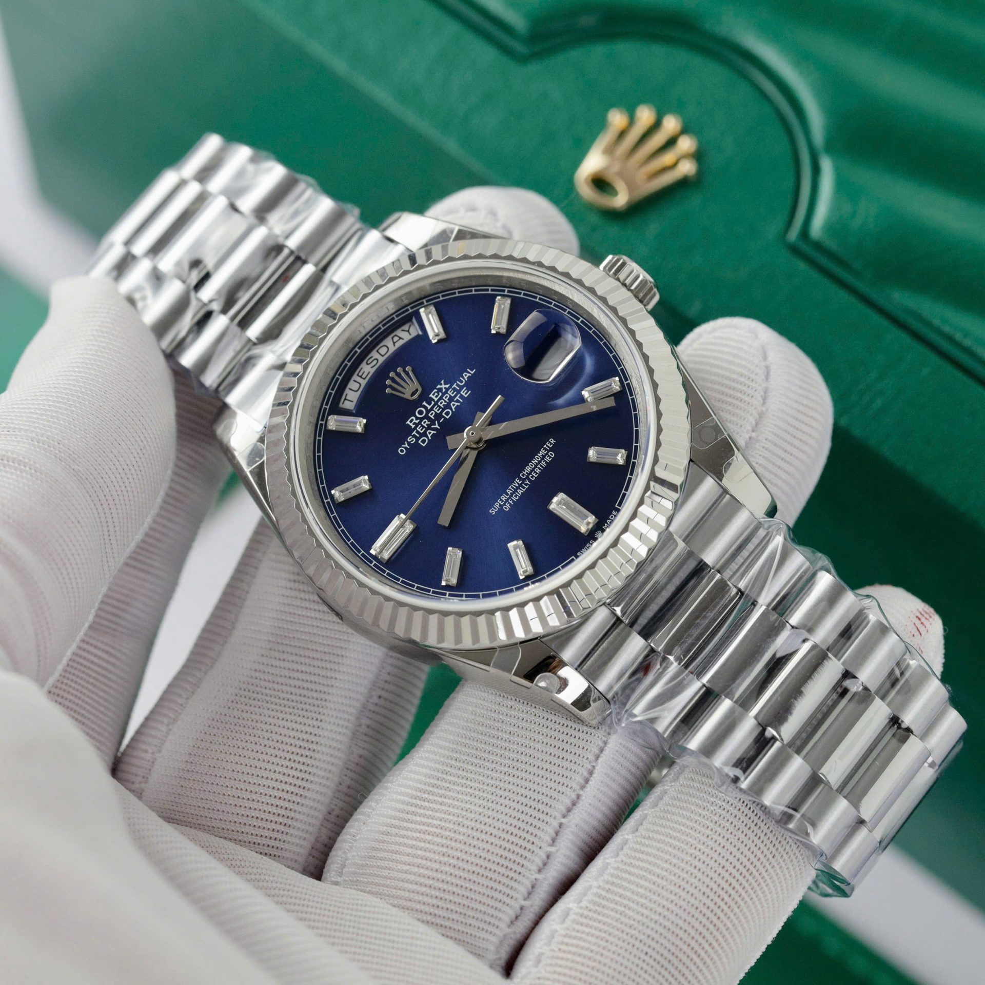 Rolex Replica Watch Day-Date 228236 Dial Blue Weight 178gram GM Factory 40mm