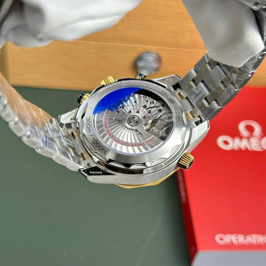 Omega Best Copies Watch Seamaster Diver 300M Chronograph Dial Blue N1 Factory 44mm