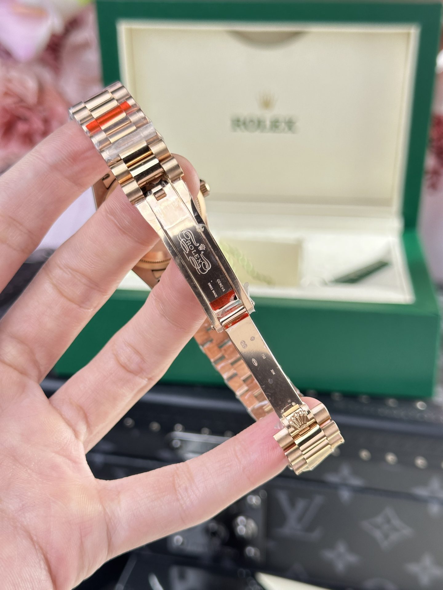 Rolex Replica Watch DateJust Rose Gold 178275 Mother Of Pearl Dial 31mm