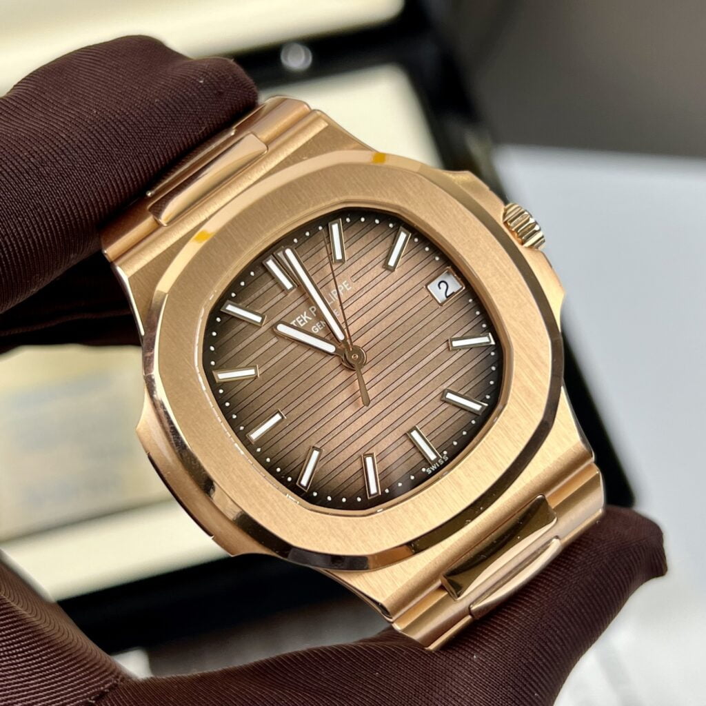 Patek Philippe Best Replica Watch Nautilus 5711 Gold Wrapped Brown Dial 3K Factory 40mm