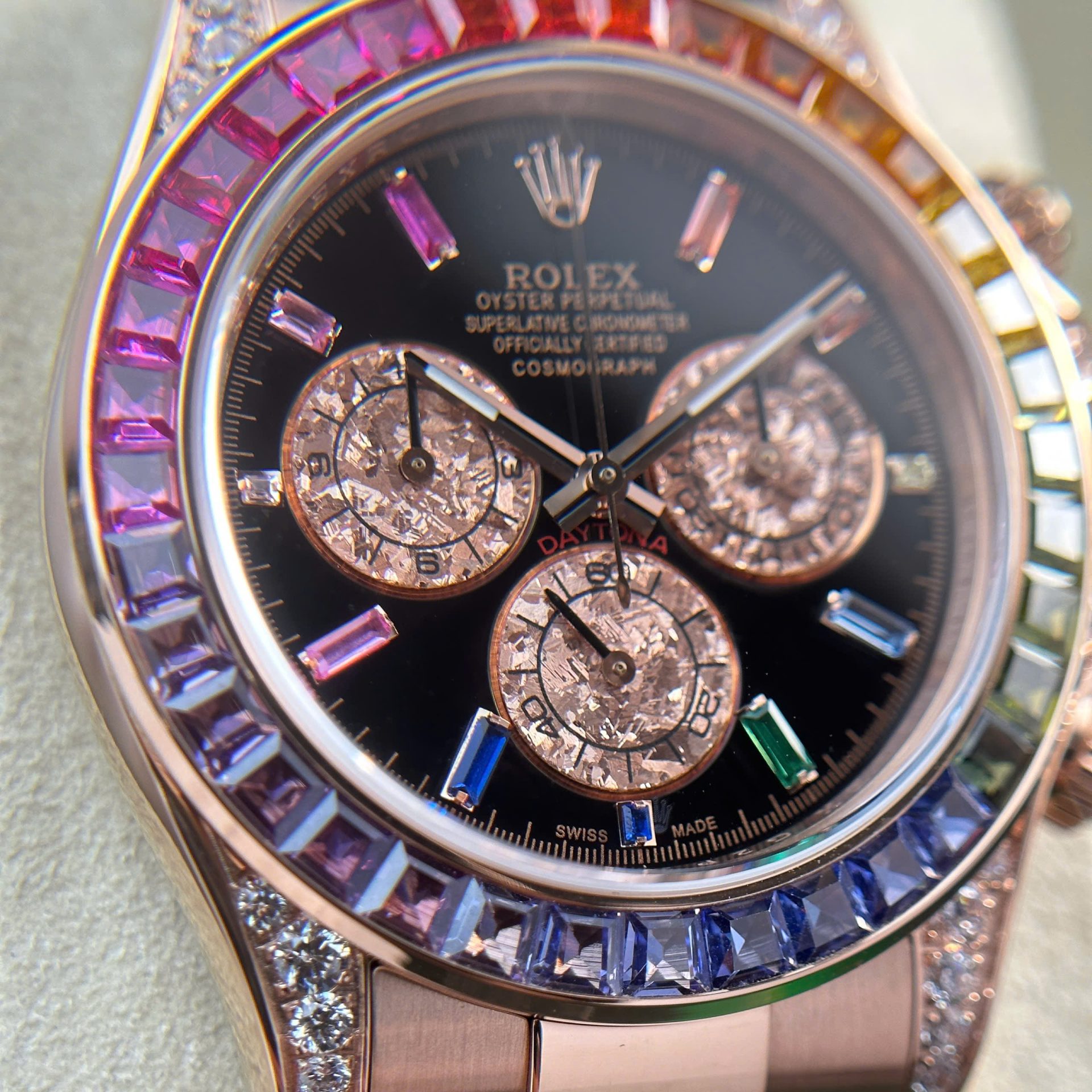 Rolex Cosmograph Daytona Rainbow 116595 Best Replica Watch BT Factory 40mm