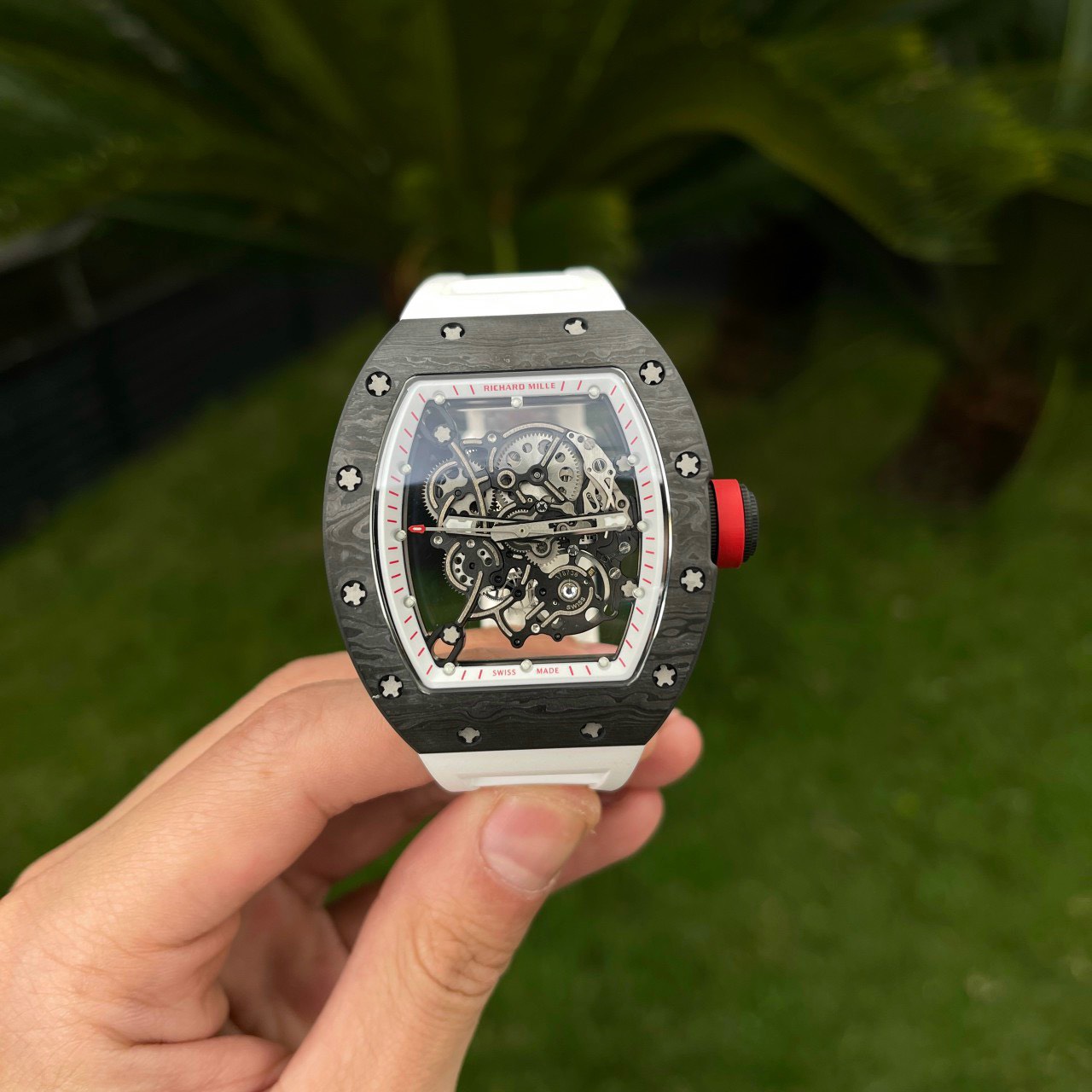 Richard Mille RM055 Bubba Watson Carbon Replica 1:1 Watch BBR 45mm