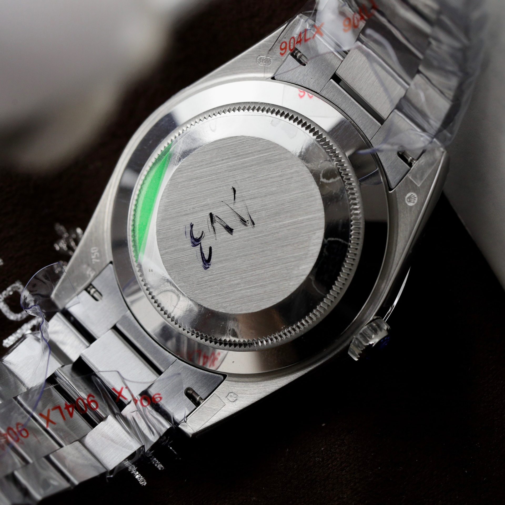 Rolex Replica Watch Day-Date Dial Meteorite Number Pile Diamond Moissanite 40mm