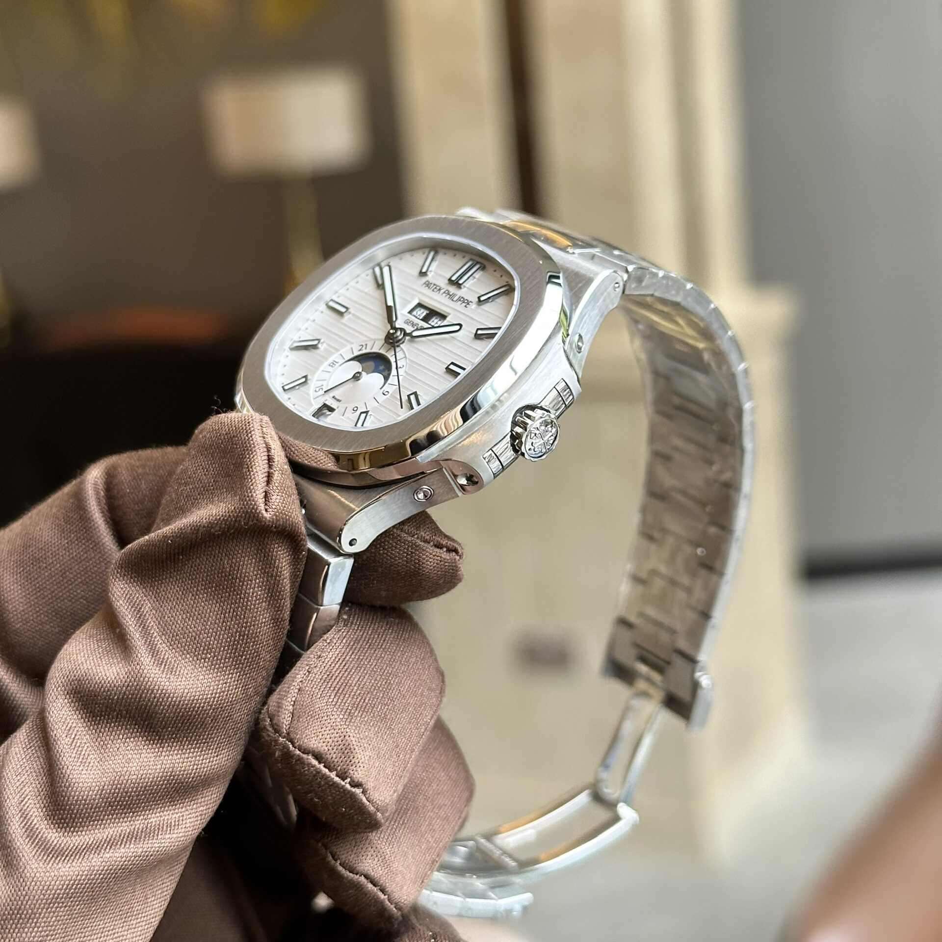 Patek Philippe 5726 White Dial Replica Watch PP Factory 40.5mm