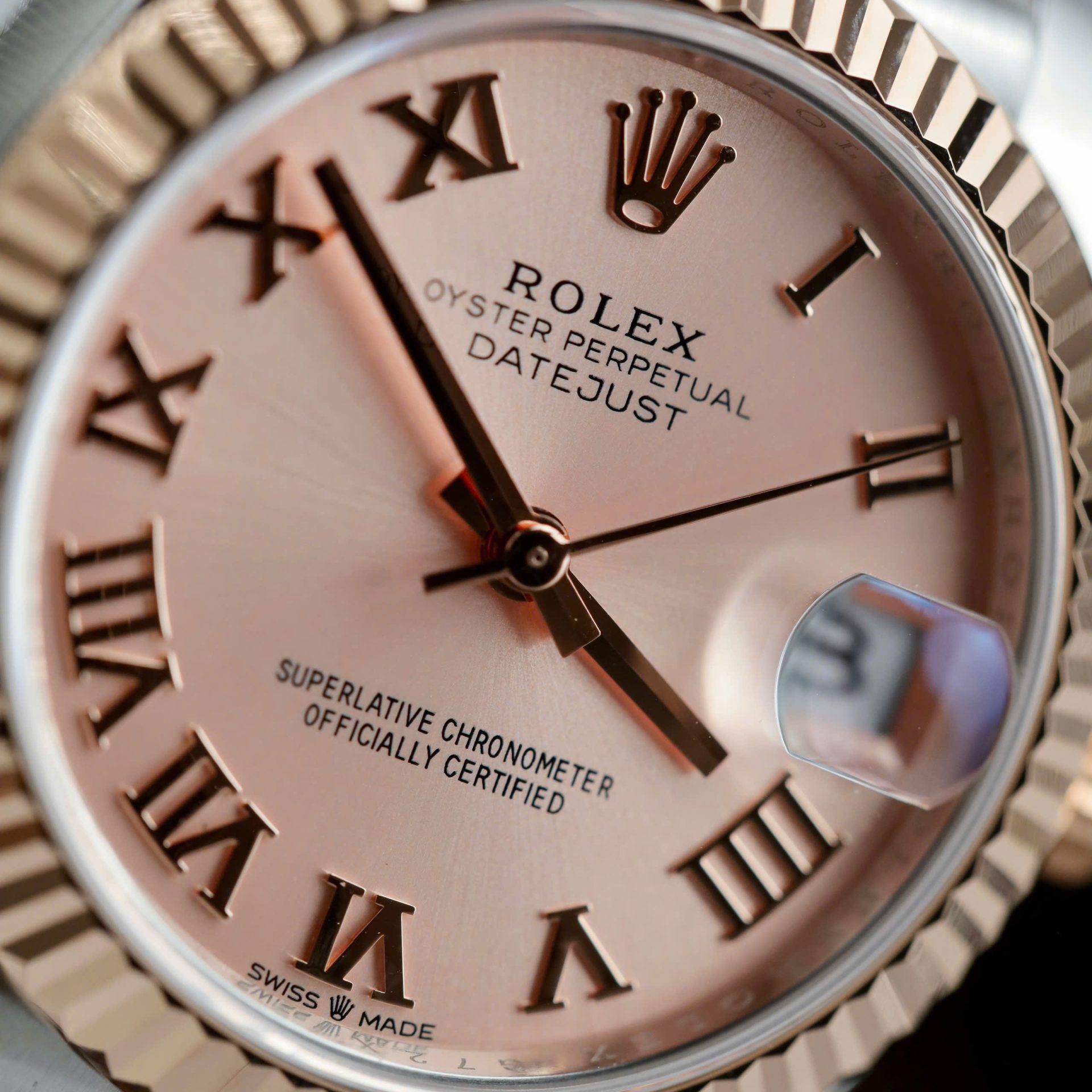 Rolex DateJust Luxury Fake Watches Pink Dial THB Factory 31mm